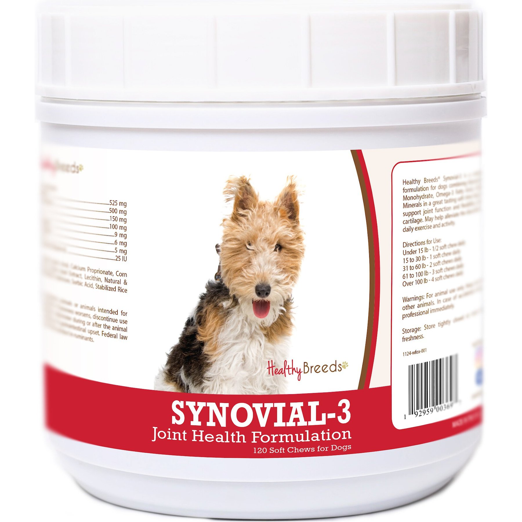 Healthy Breeds Synovial-3 Joint Health Formulation Soft Chews Dog Supplement, 120 count