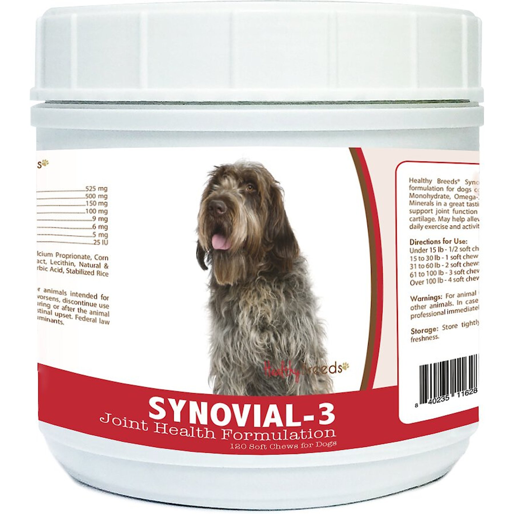 Healthy Breeds Synovial-3 Joint Health Formulation Soft Chews Dog Supplement, 120 count