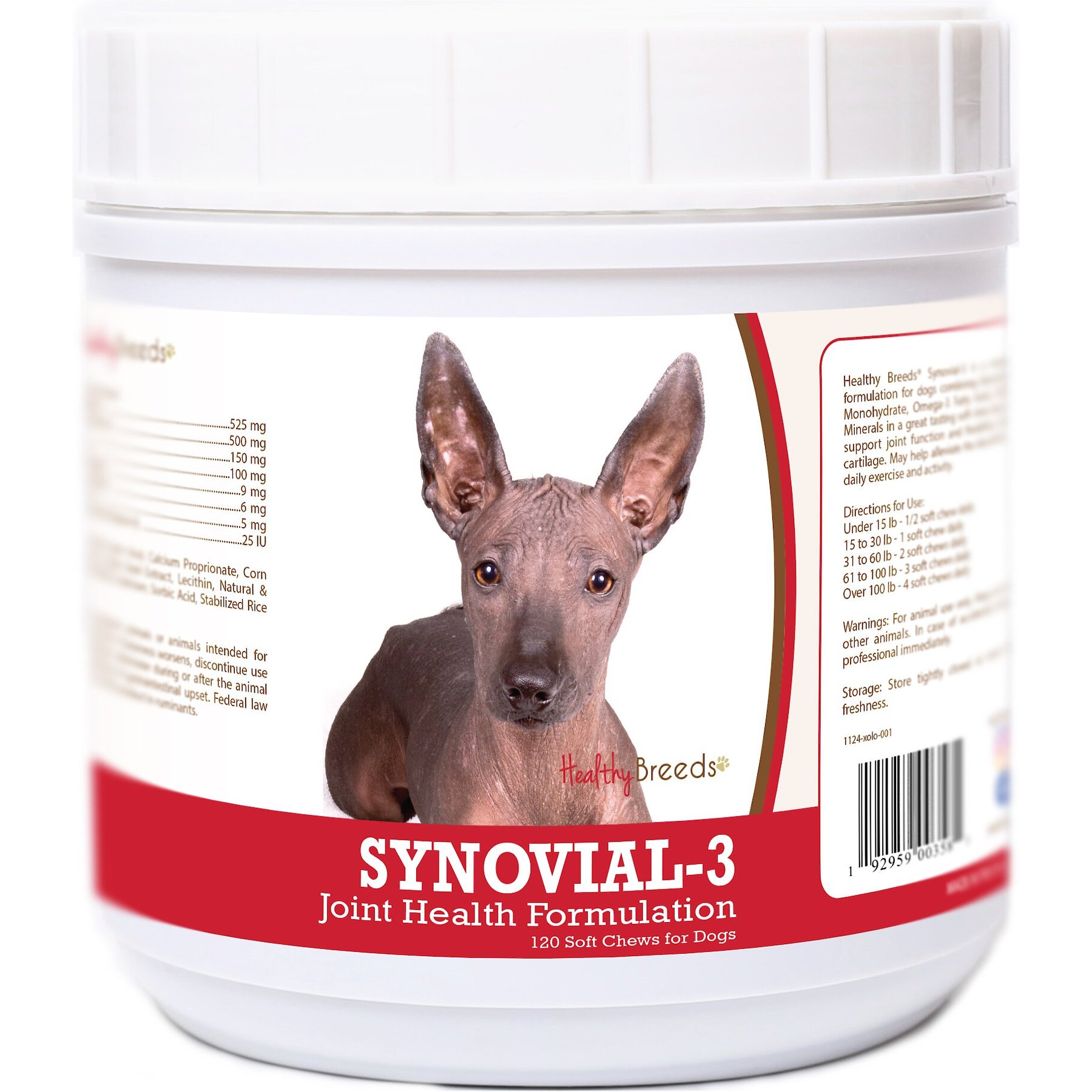 Healthy Breeds Synovial-3 Joint Health Formulation Soft Chews Dog Supplement, 120 count