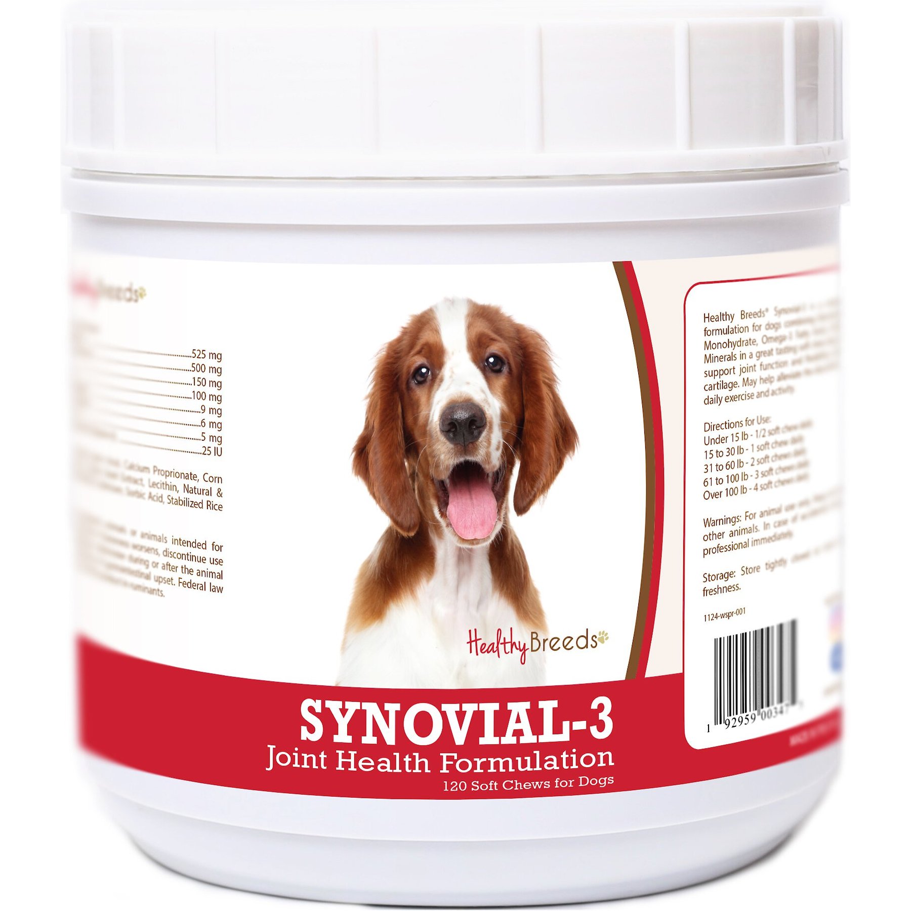Healthy Breeds Synovial-3 Joint Health Formulation Soft Chews Dog Supplement, 120 count