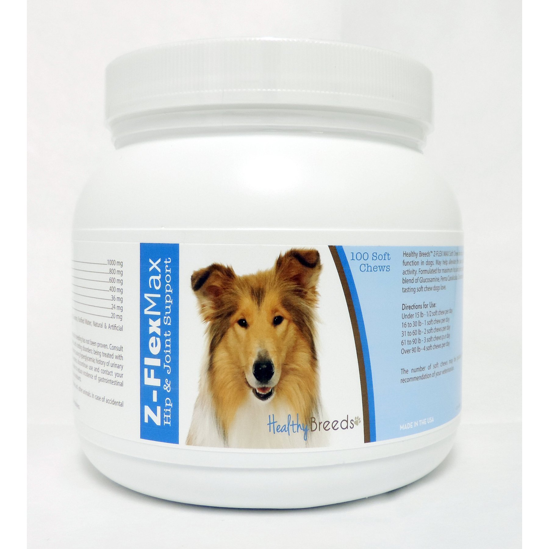 Healthy Breeds Z-Flex Max Hip & Joint Soft Chews Dog Supplement, 100 count