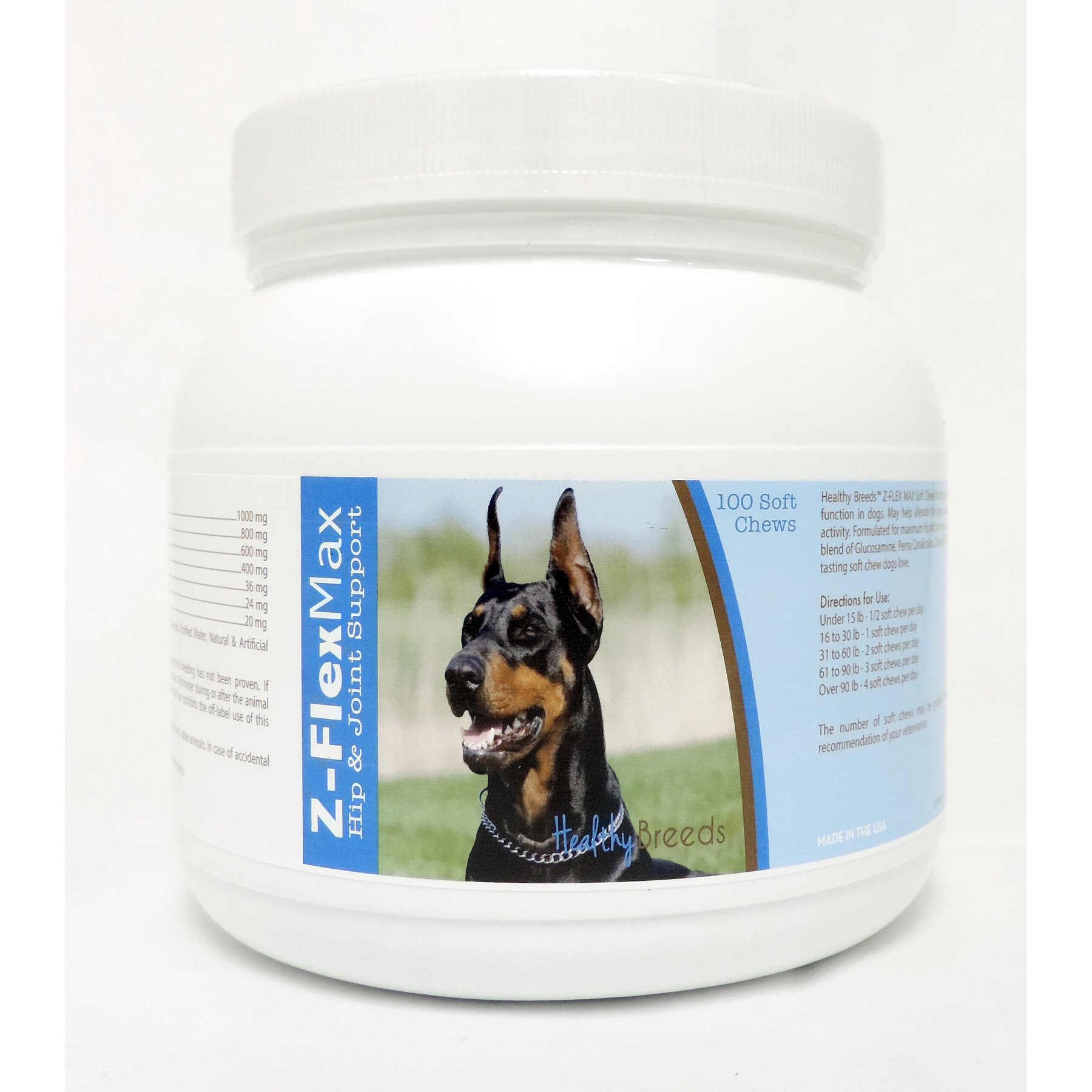 Healthy Breeds Z-Flex Max Hip & Joint Soft Chews Dog Supplement, 100 count