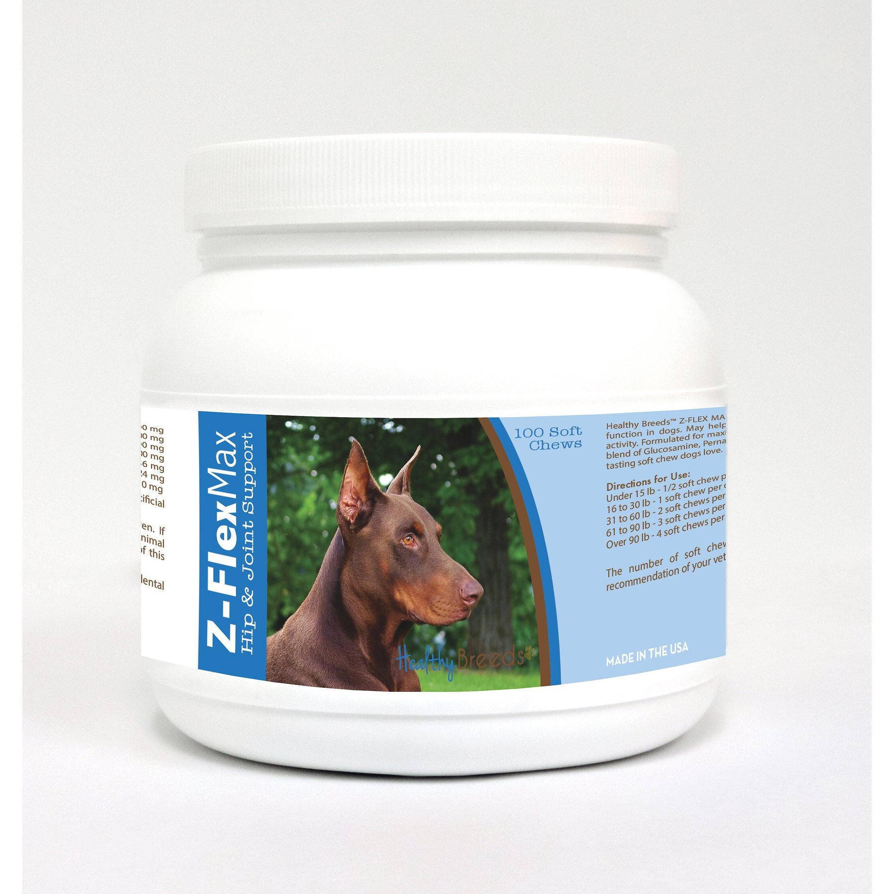 Healthy Breeds Z-Flex Max Hip & Joint Soft Chews Dog Supplement, 100 count