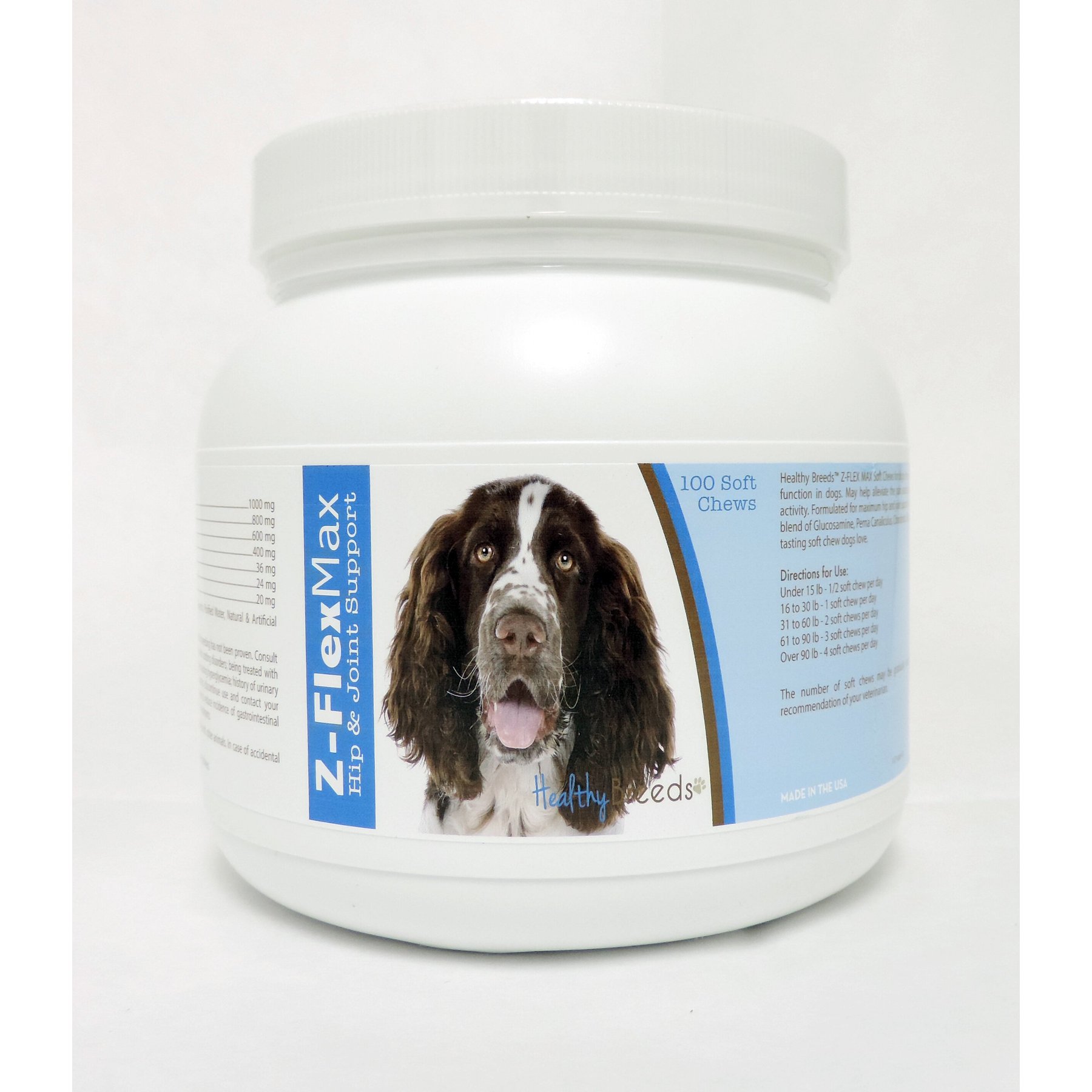 Healthy Breeds Z-Flex Max Hip & Joint Soft Chews Dog Supplement, 100 count