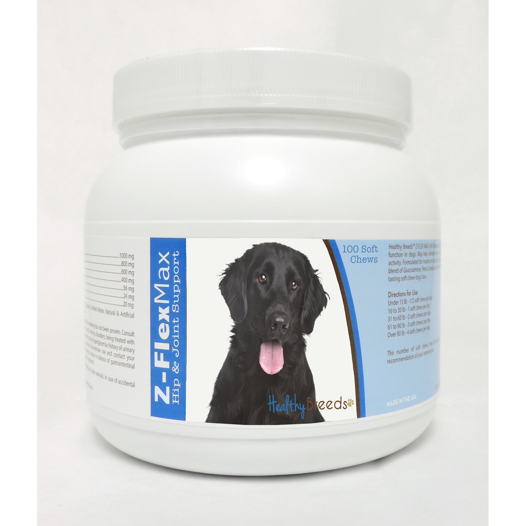 Healthy Breeds Z-Flex Max Hip & Joint Soft Chews Dog Supplement, 100 count