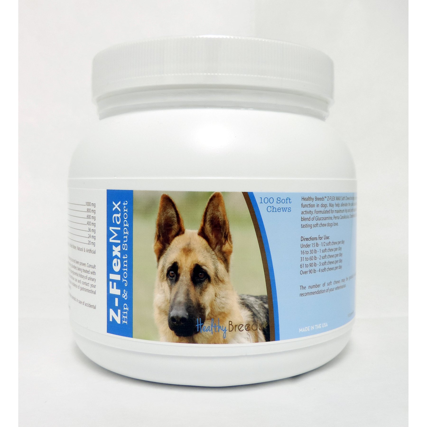 Healthy Breeds Z-Flex Max Hip & Joint Soft Chews Dog Supplement, 100 count