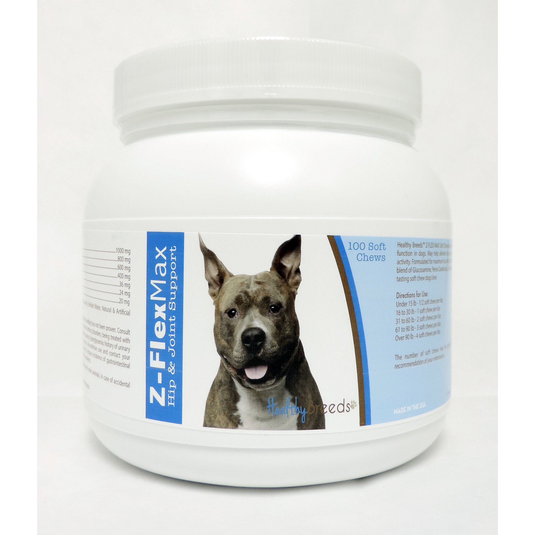 Healthy Breeds Z-Flex Max Hip & Joint Soft Chews Dog Supplement, 100 count