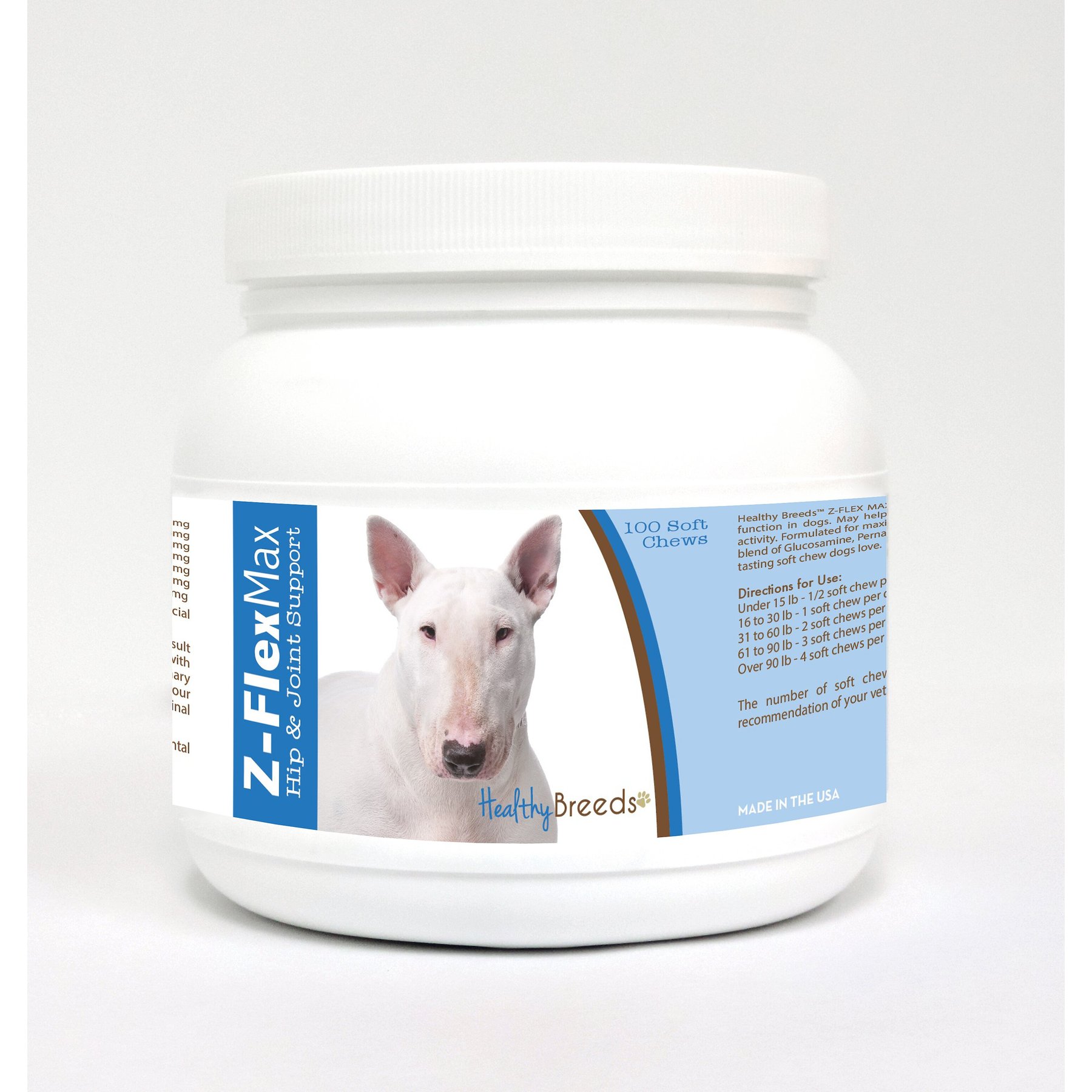 Healthy Breeds Z-Flex Max Hip & Joint Soft Chews Dog Supplement, 100 count