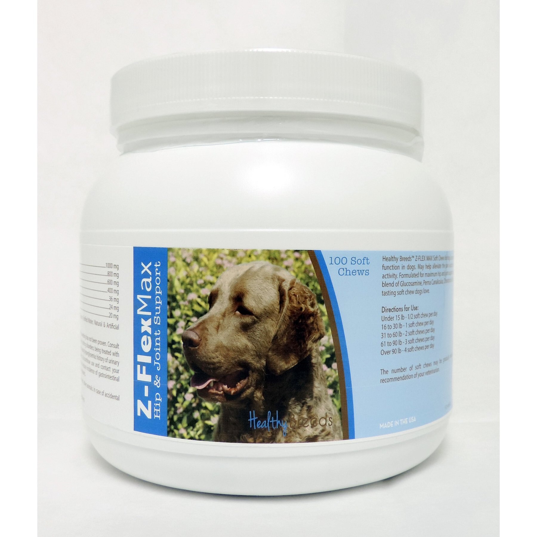 Healthy Breeds Z-Flex Max Hip & Joint Soft Chews Dog Supplement, 100 count