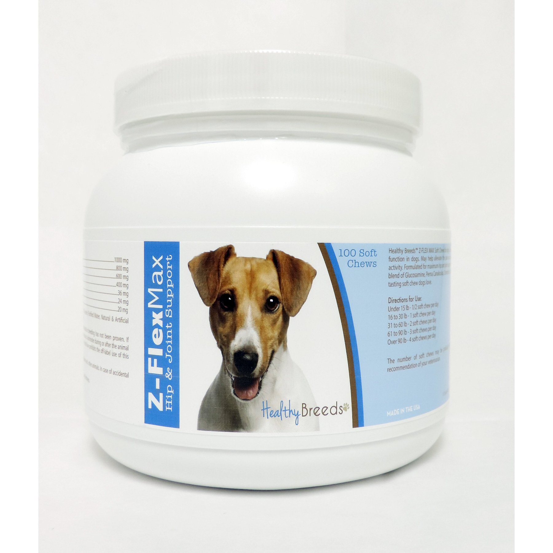 Healthy Breeds Z-Flex Max Hip & Joint Soft Chews Dog Supplement, 100 count