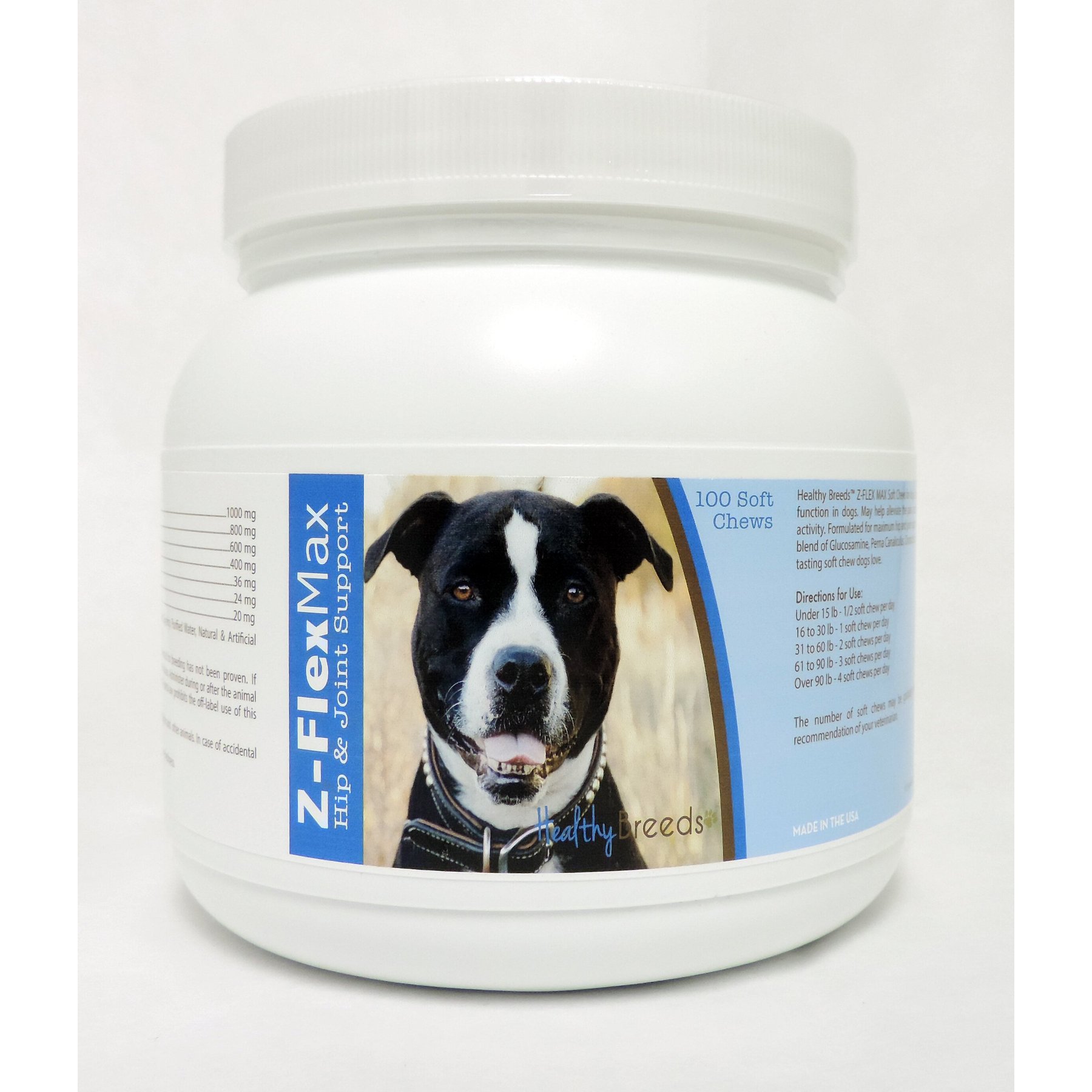 Healthy Breeds Z-Flex Max Hip & Joint Soft Chews Dog Supplement, 100 count