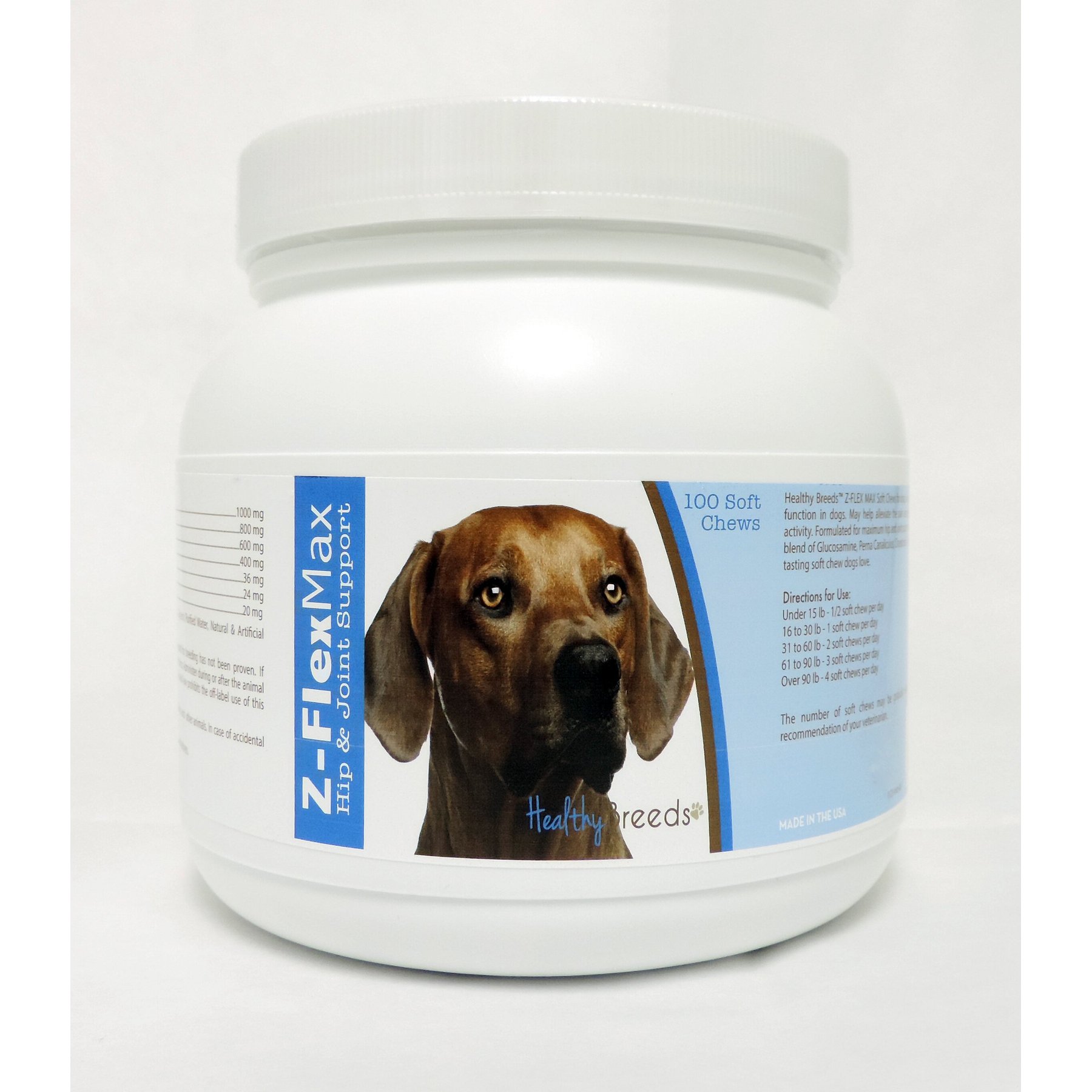Healthy Breeds Z-Flex Max Hip & Joint Soft Chews Dog Supplement, 100 count