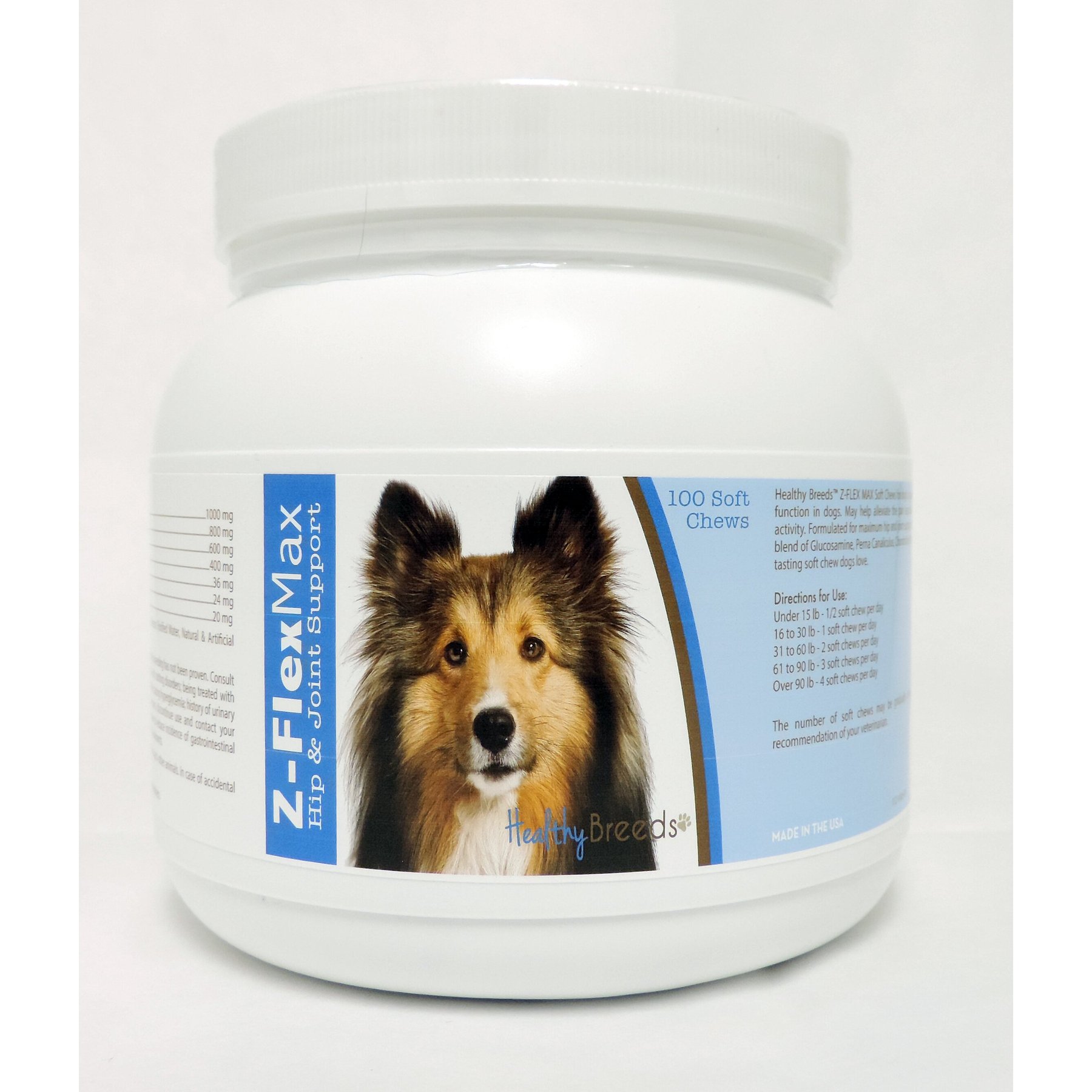 Healthy Breeds Z-Flex Max Hip & Joint Soft Chews Dog Supplement, 100 count