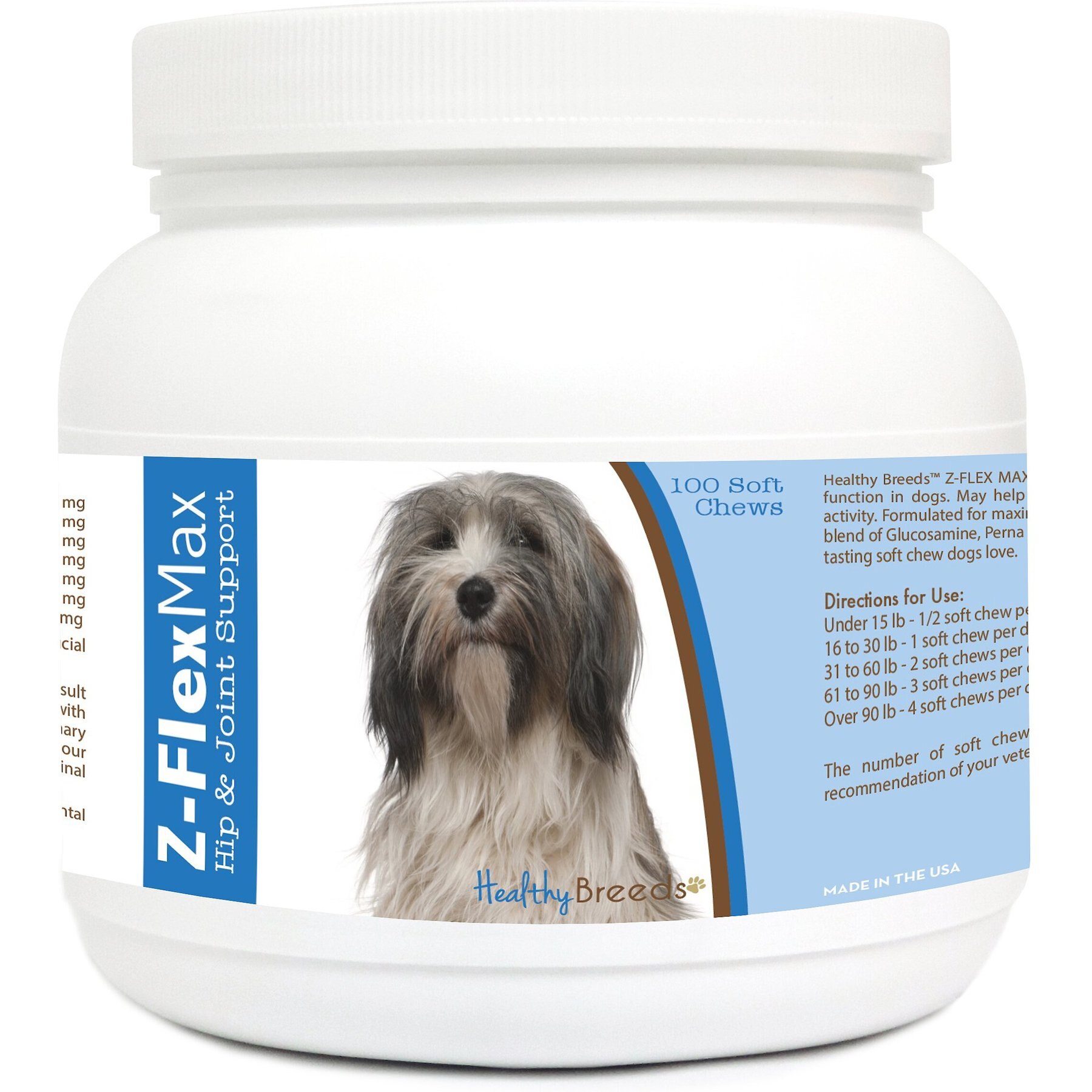 Healthy Breeds Z-Flex Max Hip & Joint Soft Chews Dog Supplement, 100 count