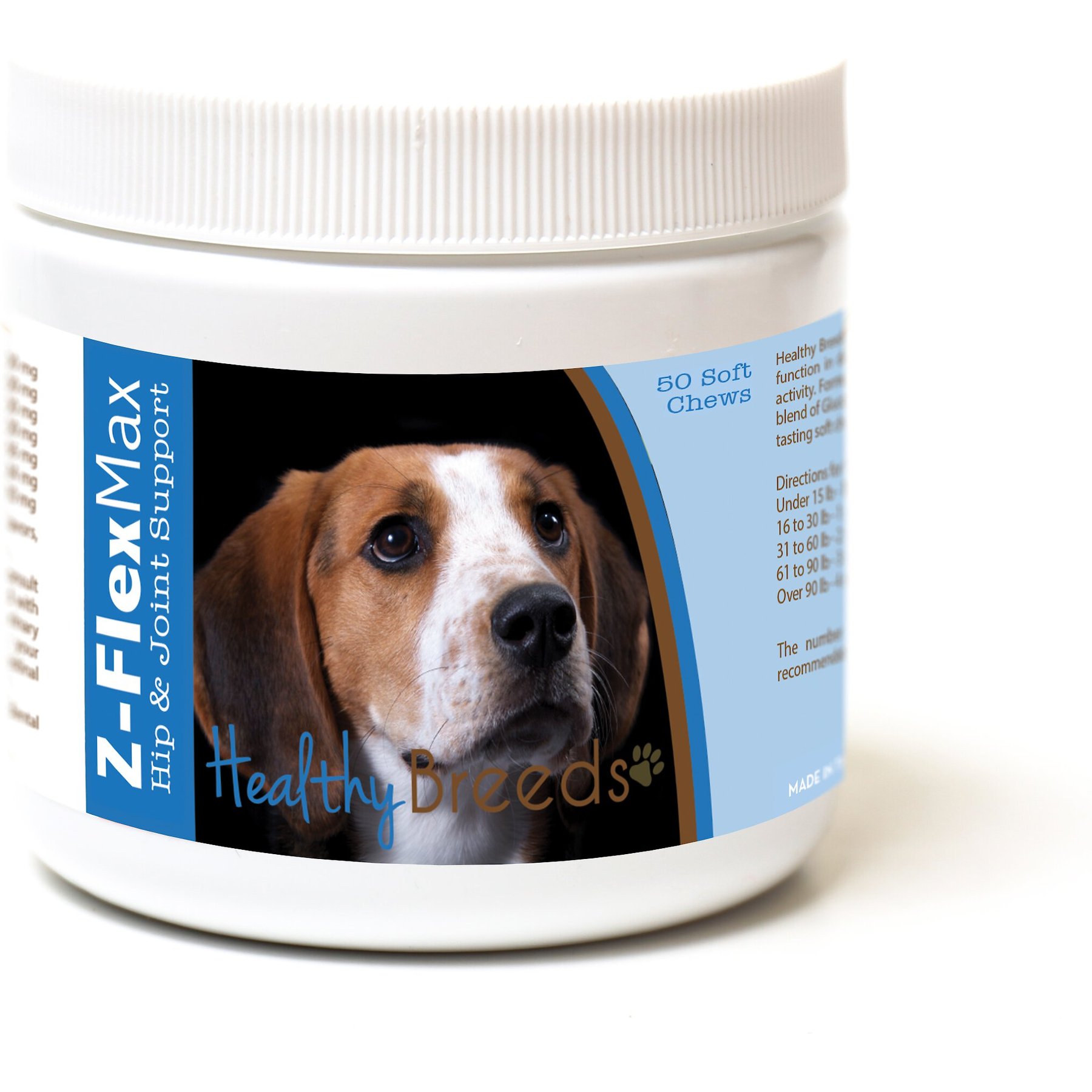 Healthy Breeds Z-Flex Max Hip & Joint Soft Chews Dog Supplement, 50 count