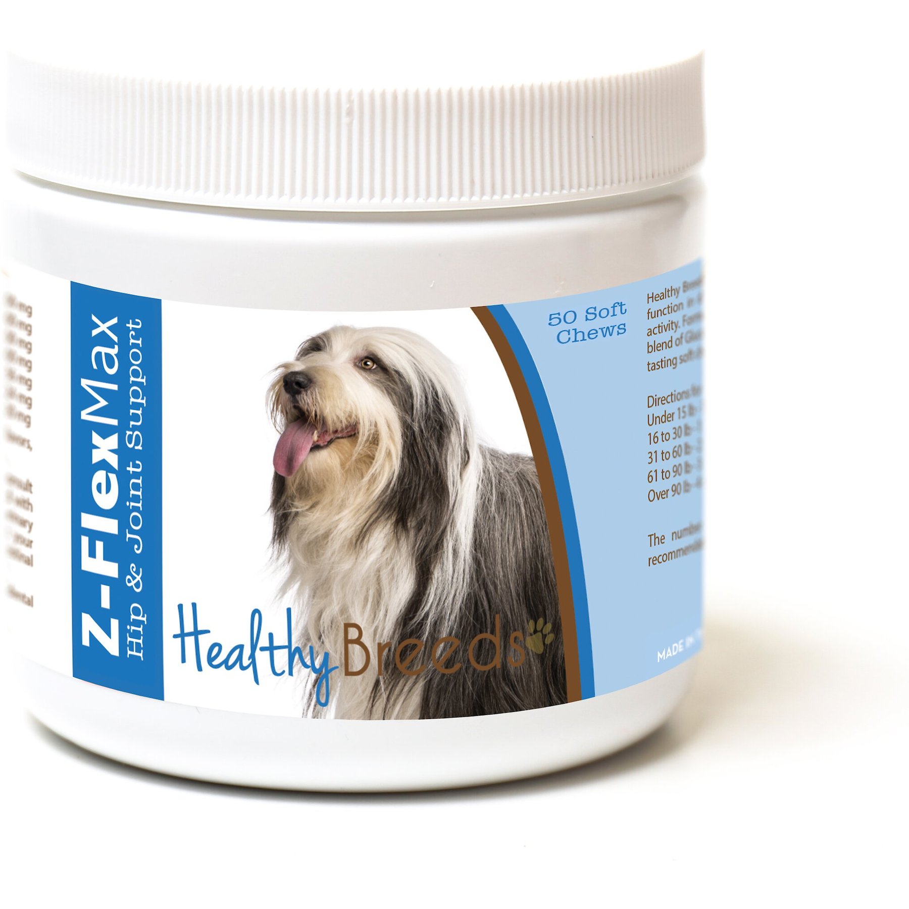 Healthy Breeds Z-Flex Max Hip & Joint Soft Chews Dog Supplement, 50 count