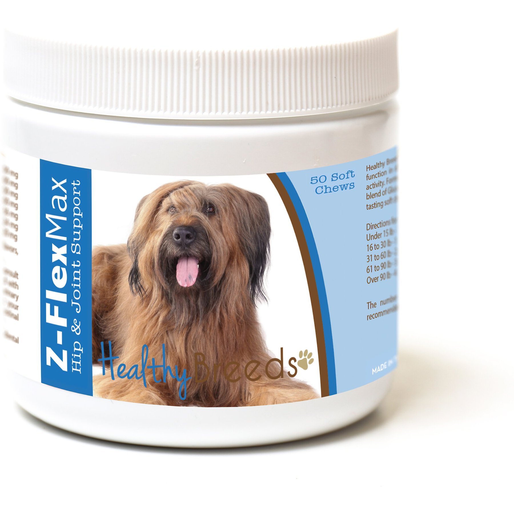 Healthy Breeds Z-Flex Max Hip & Joint Soft Chews Dog Supplement, 50 count