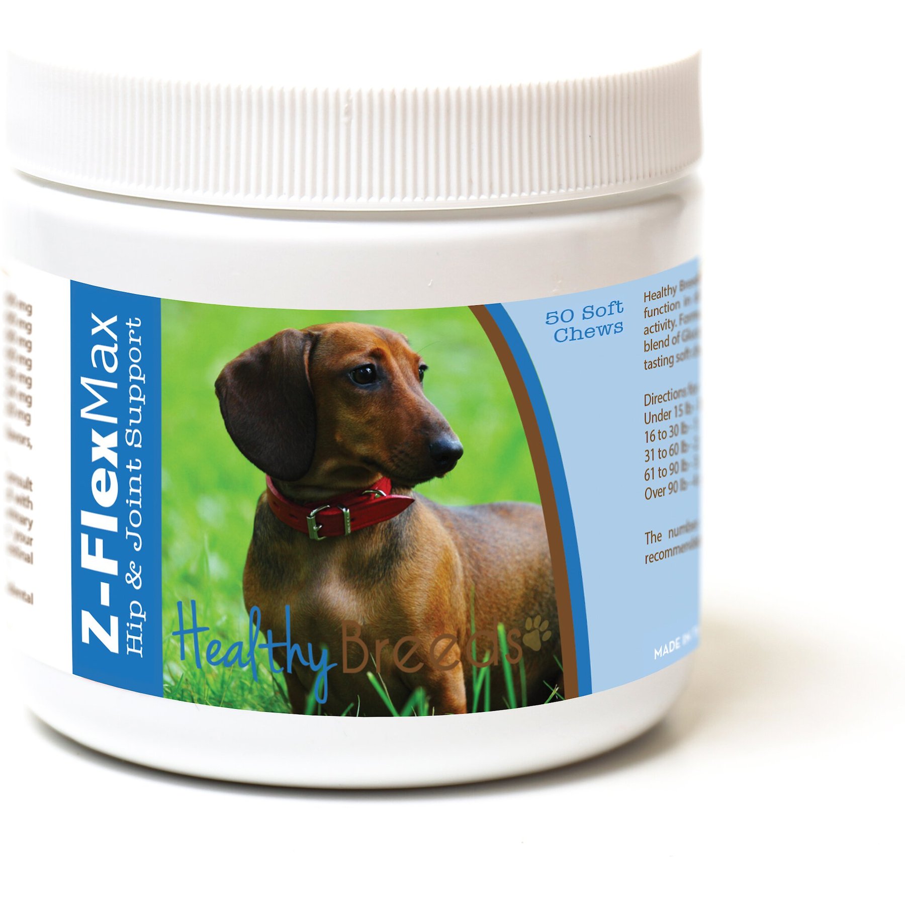 Healthy Breeds Z-Flex Max Hip & Joint Soft Chews Dog Supplement, 50 count
