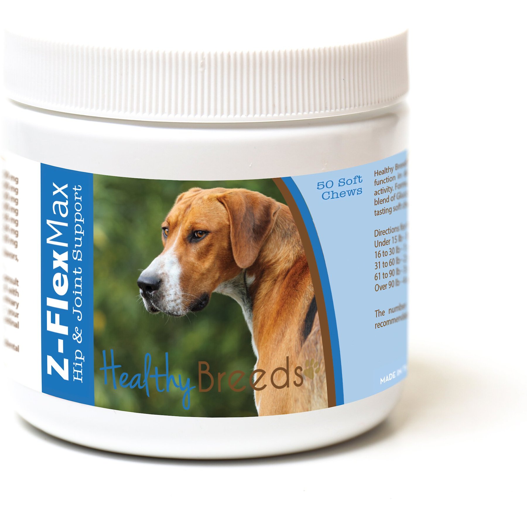 Healthy Breeds Z-Flex Max Hip & Joint Soft Chews Dog Supplement, 50 count