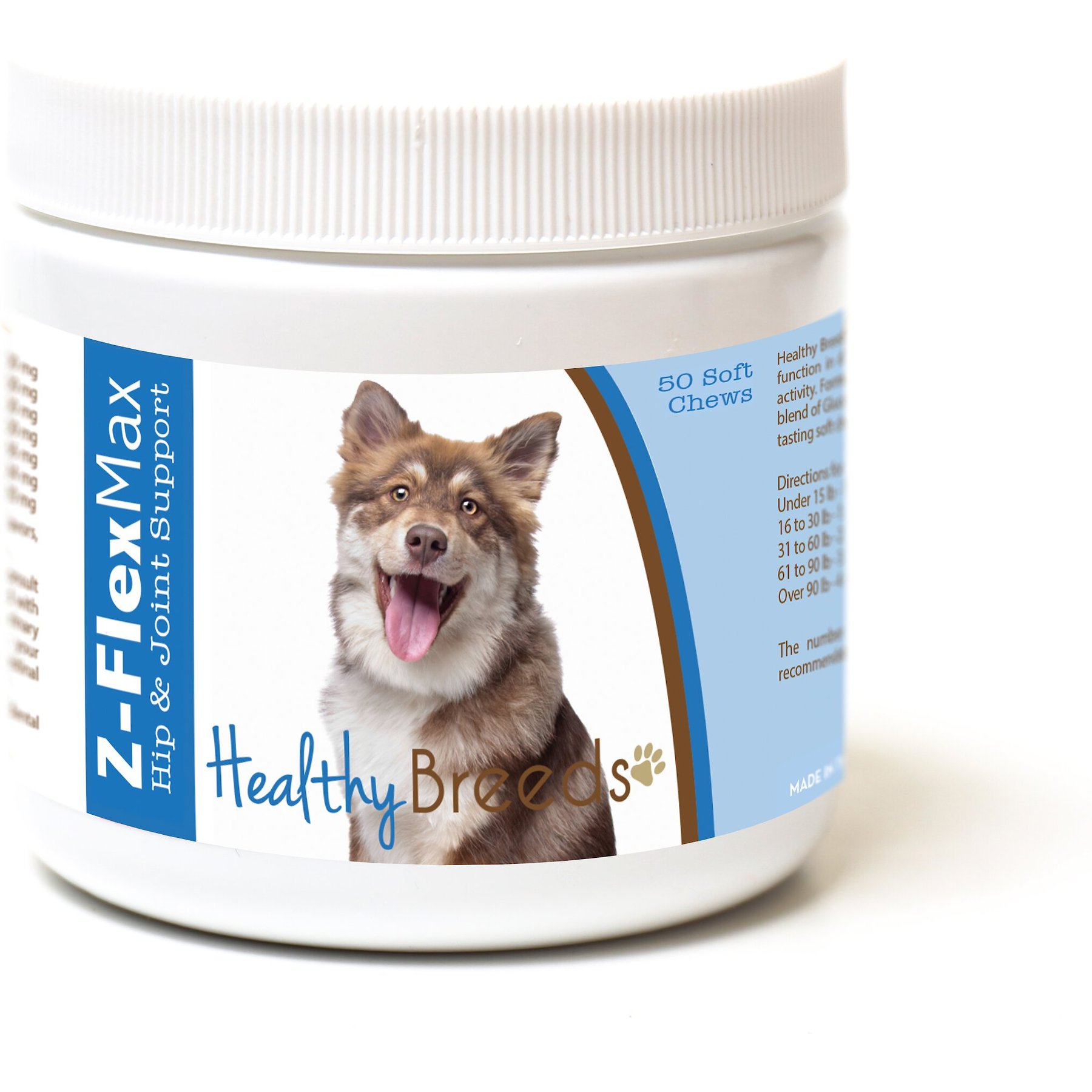 Healthy Breeds Z-Flex Max Hip & Joint Soft Chews Dog Supplement, 50 count