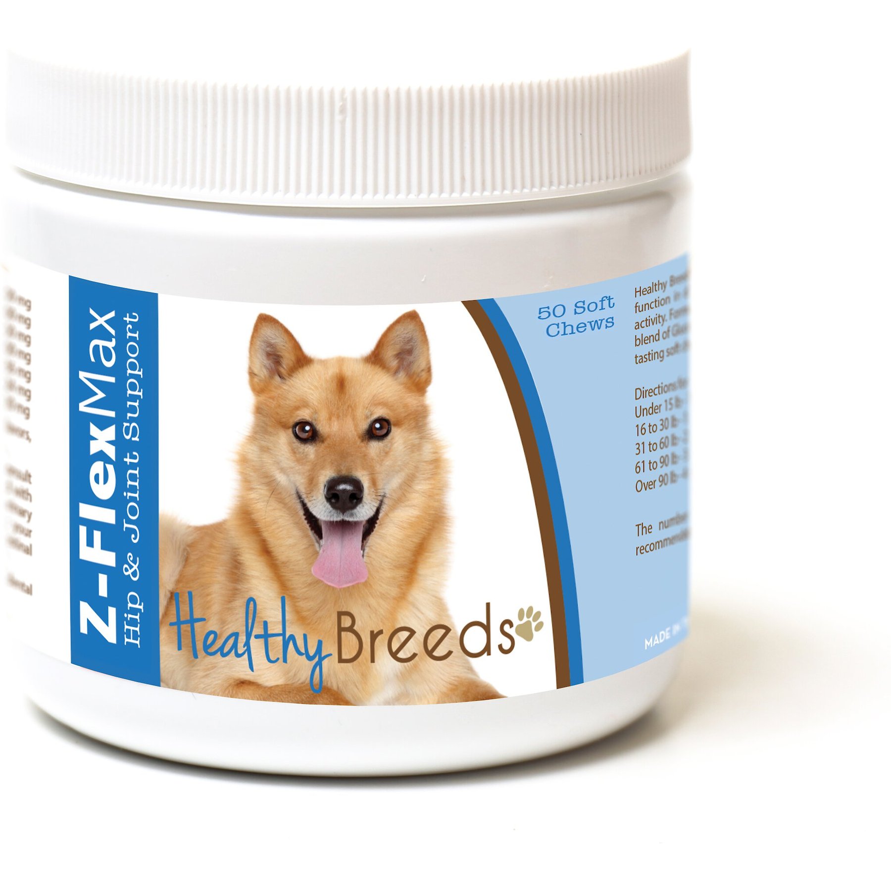 Healthy Breeds Z-Flex Max Hip & Joint Soft Chews Dog Supplement, 50 count