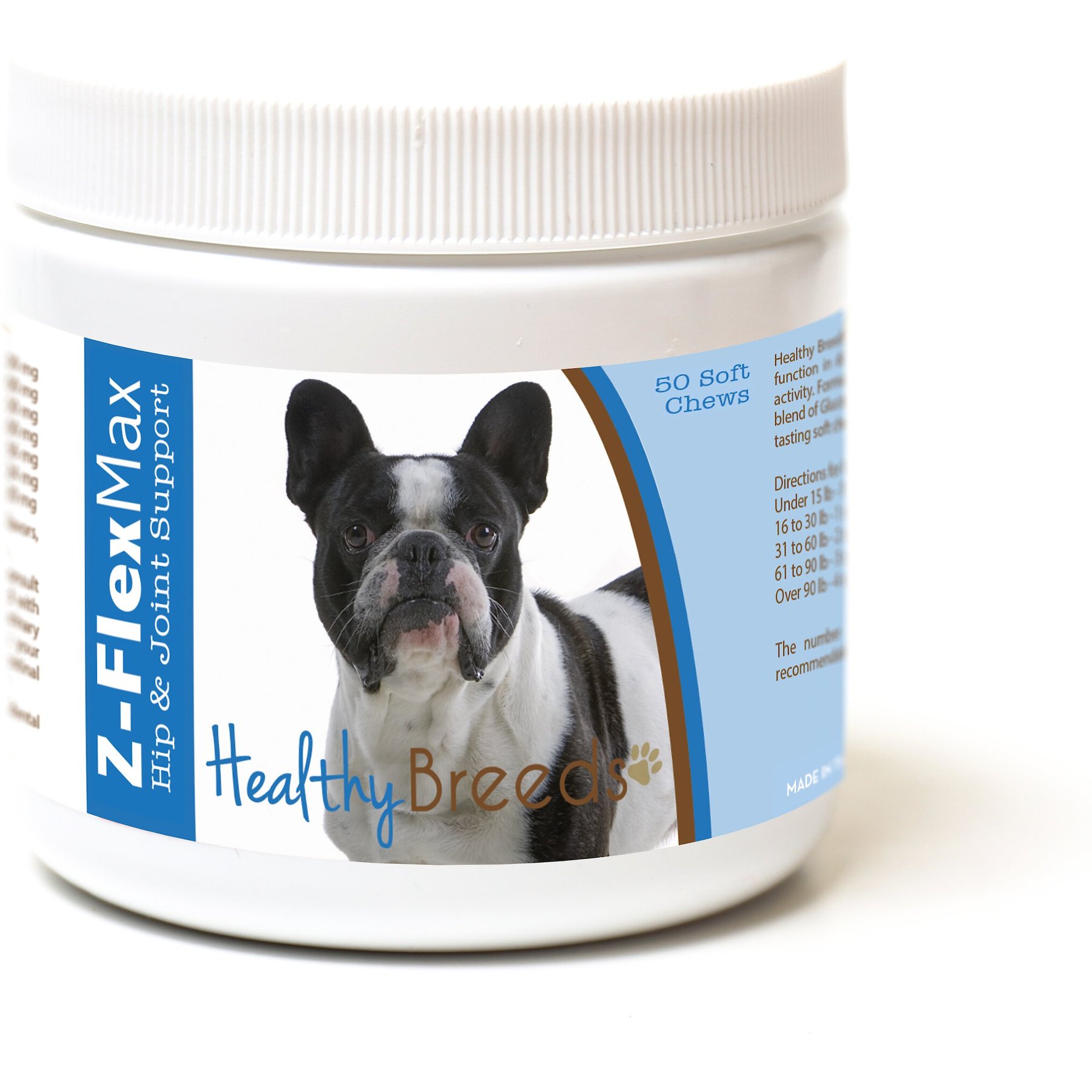 Healthy Breeds Z-Flex Max Hip & Joint Soft Chews Dog Supplement, 50 count