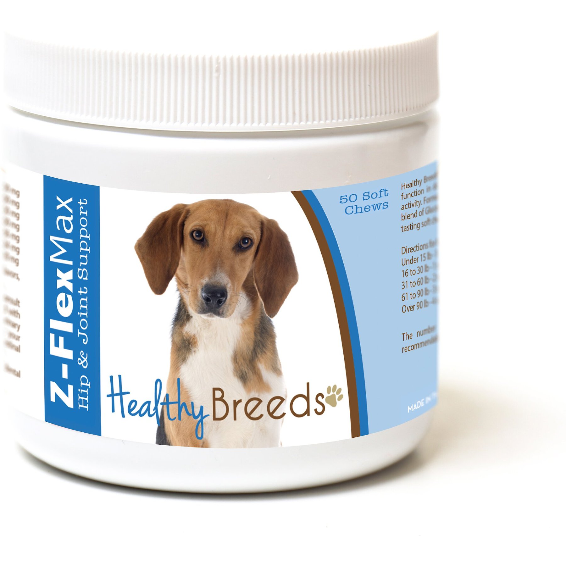 Healthy Breeds Z-Flex Max Hip & Joint Soft Chews Dog Supplement, 50 count