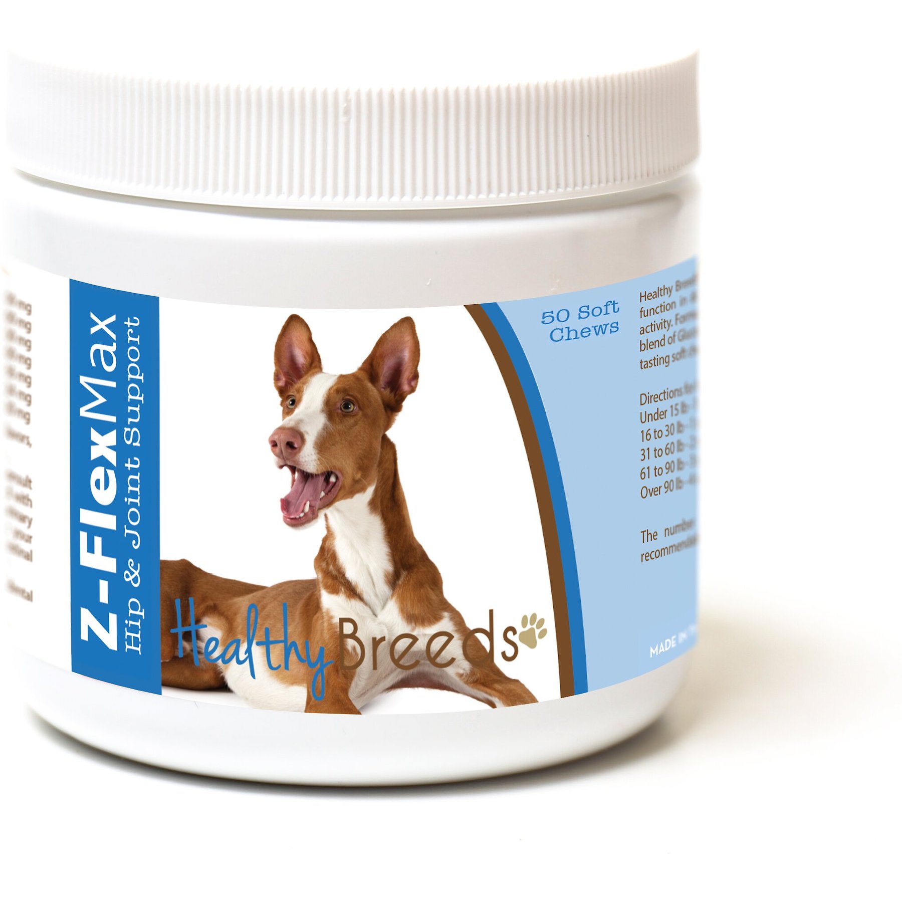 Healthy Breeds Z-Flex Max Hip & Joint Soft Chews Dog Supplement, 50 count