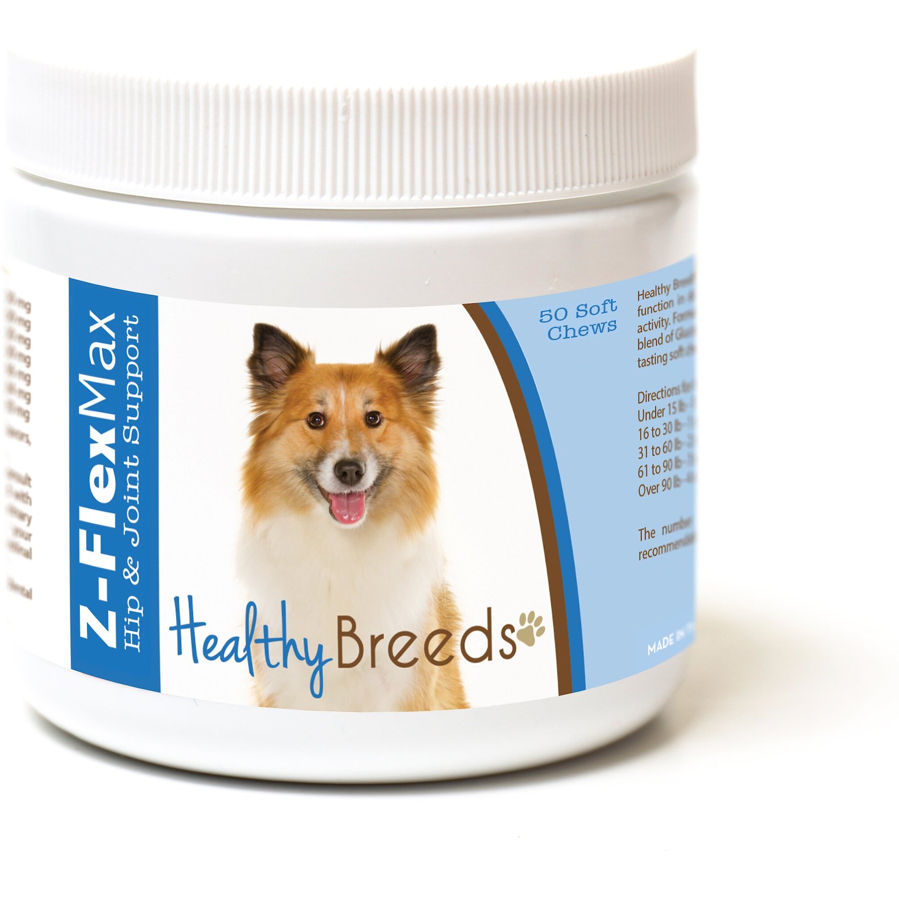 Healthy Breeds Z-Flex Max Hip & Joint Soft Chews Dog Supplement, 50 count
