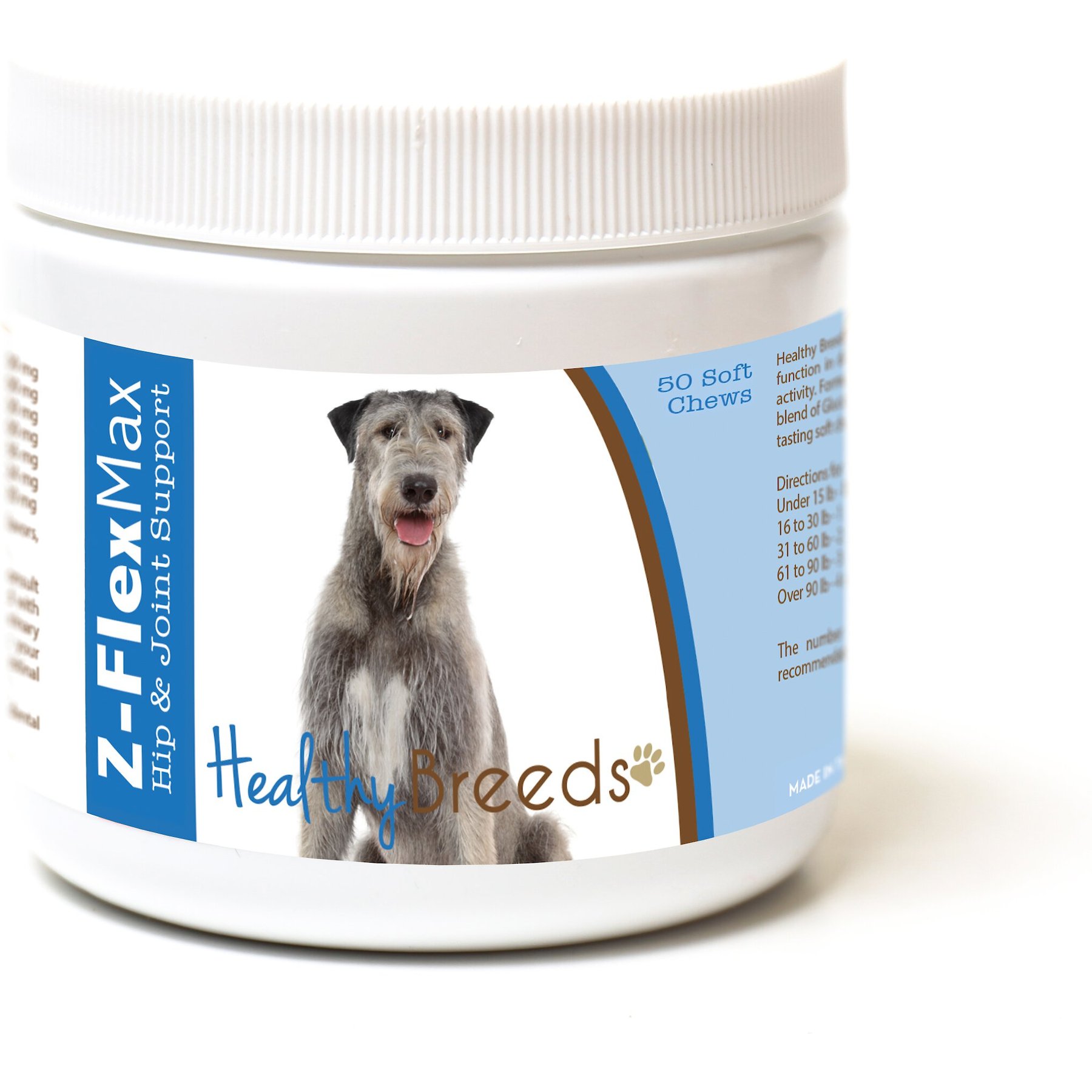 Healthy Breeds Z-Flex Max Hip & Joint Soft Chews Dog Supplement, 50 count