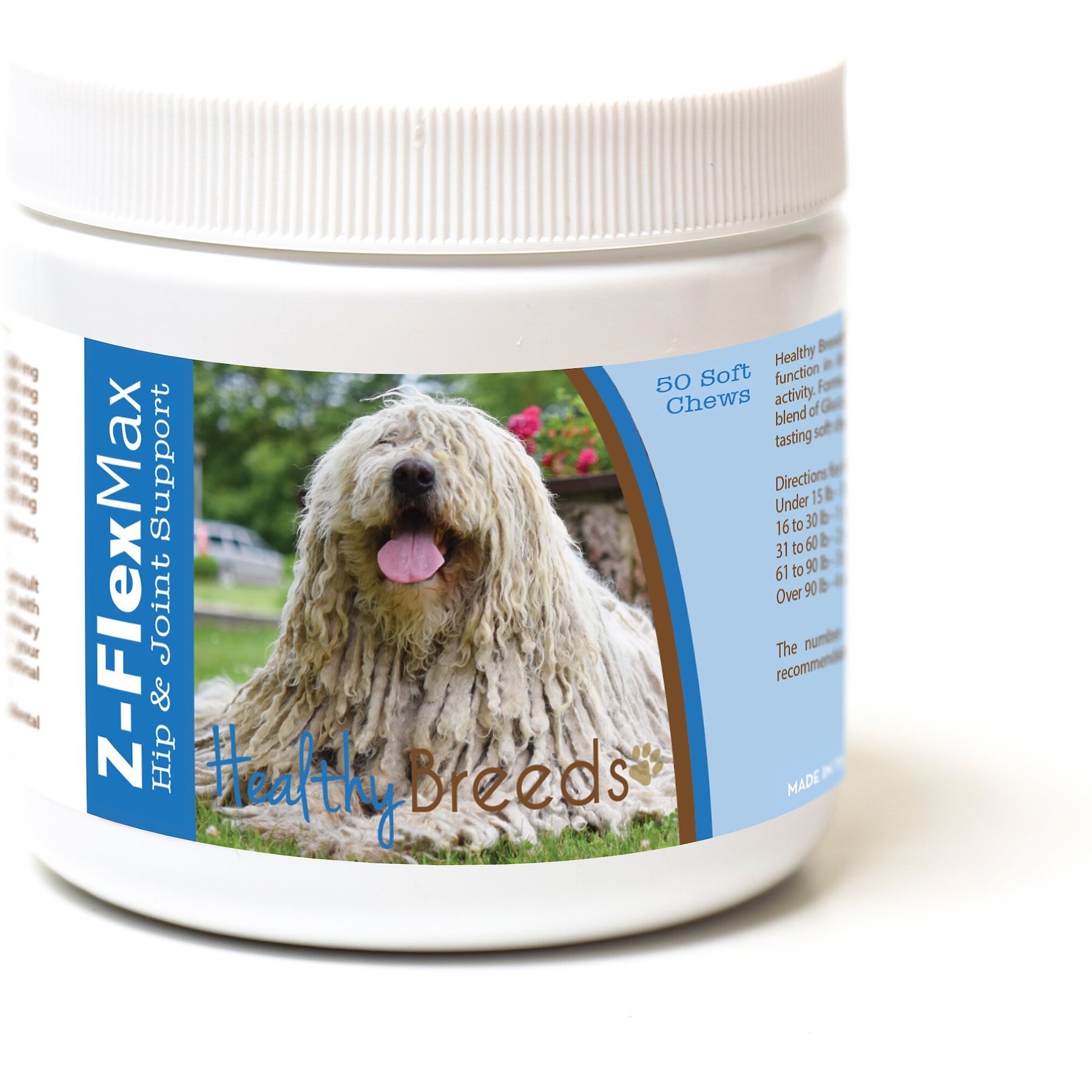 Healthy Breeds Z-Flex Max Hip & Joint Soft Chews Dog Supplement, 50 count