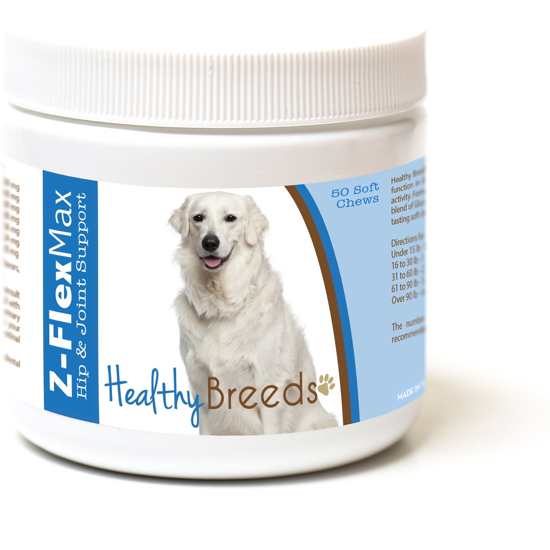 Healthy Breeds Z-Flex Max Hip & Joint Soft Chews Dog Supplement, 50 count