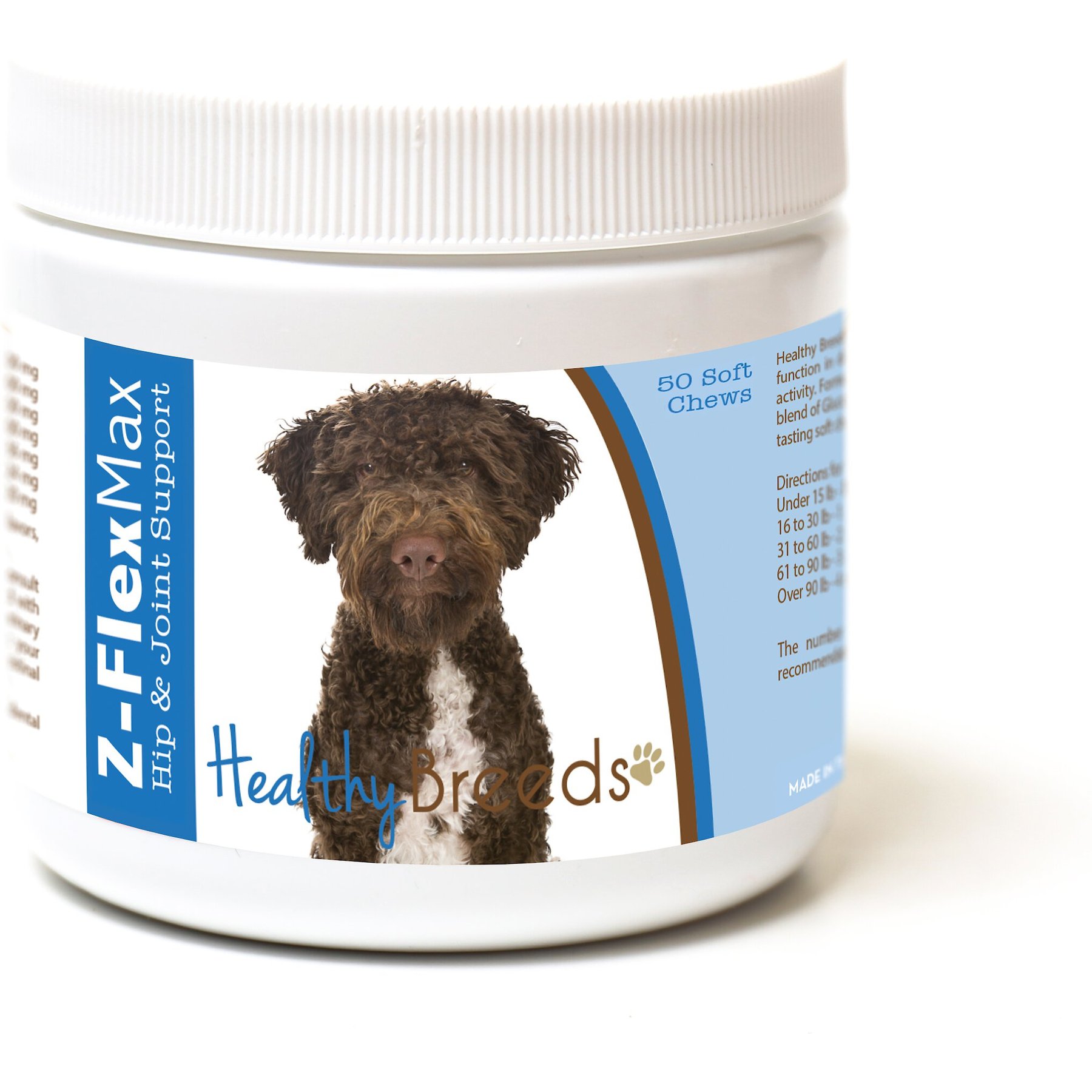Healthy Breeds Z-Flex Max Hip & Joint Soft Chews Dog Supplement, 50 count