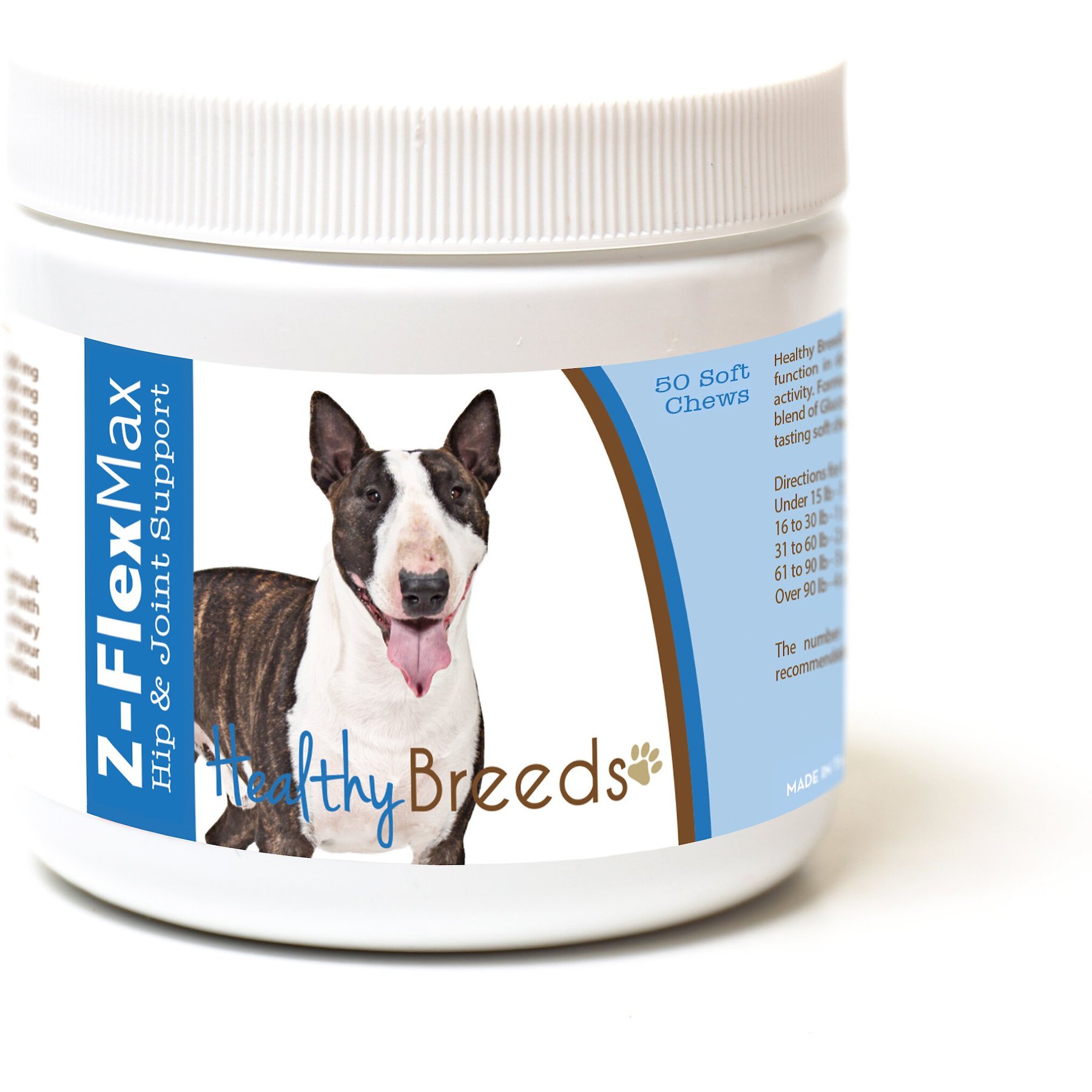 Healthy Breeds Z-Flex Max Hip & Joint Soft Chews Dog Supplement, 50 count