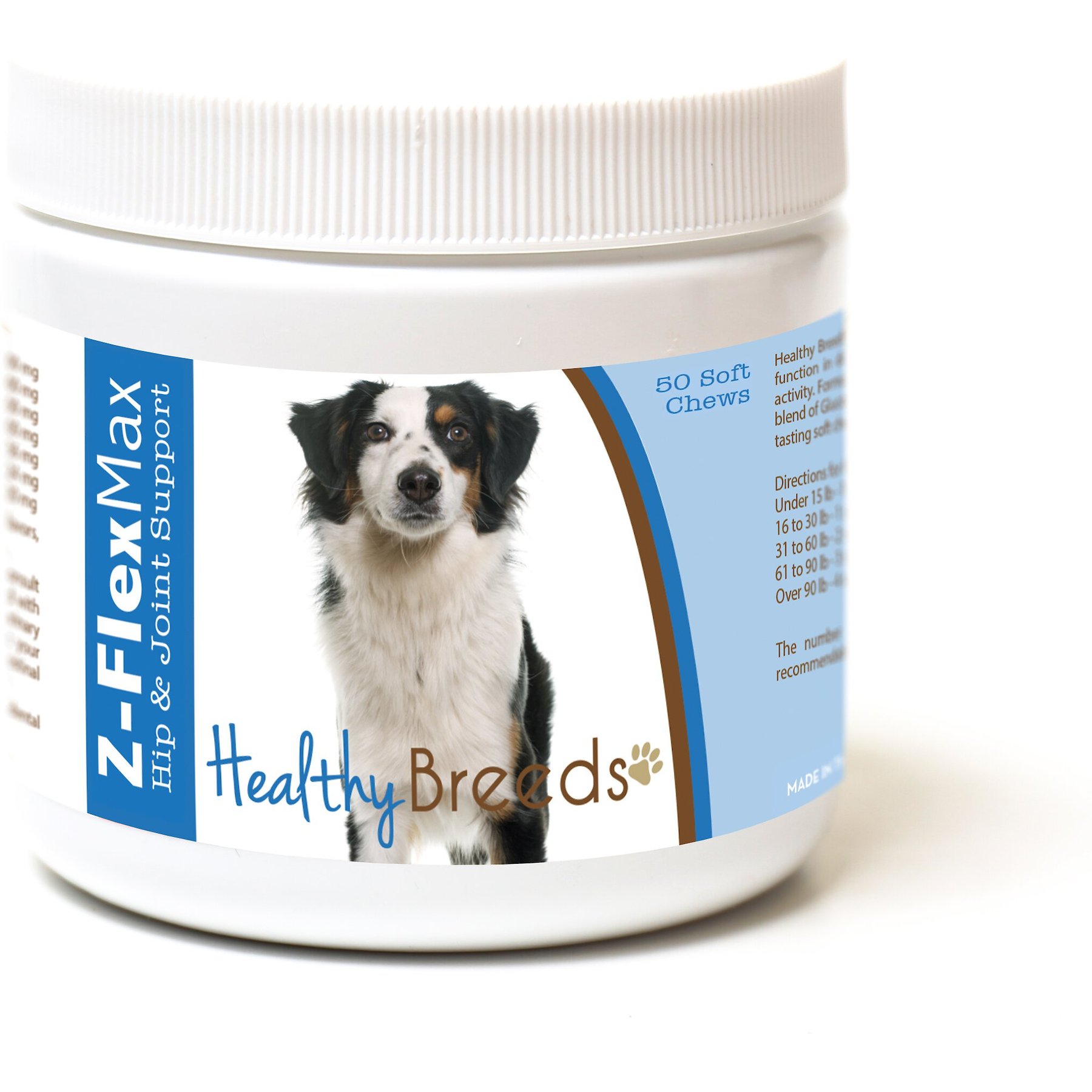 Healthy Breeds Z-Flex Max Hip & Joint Soft Chews Dog Supplement, 50 count