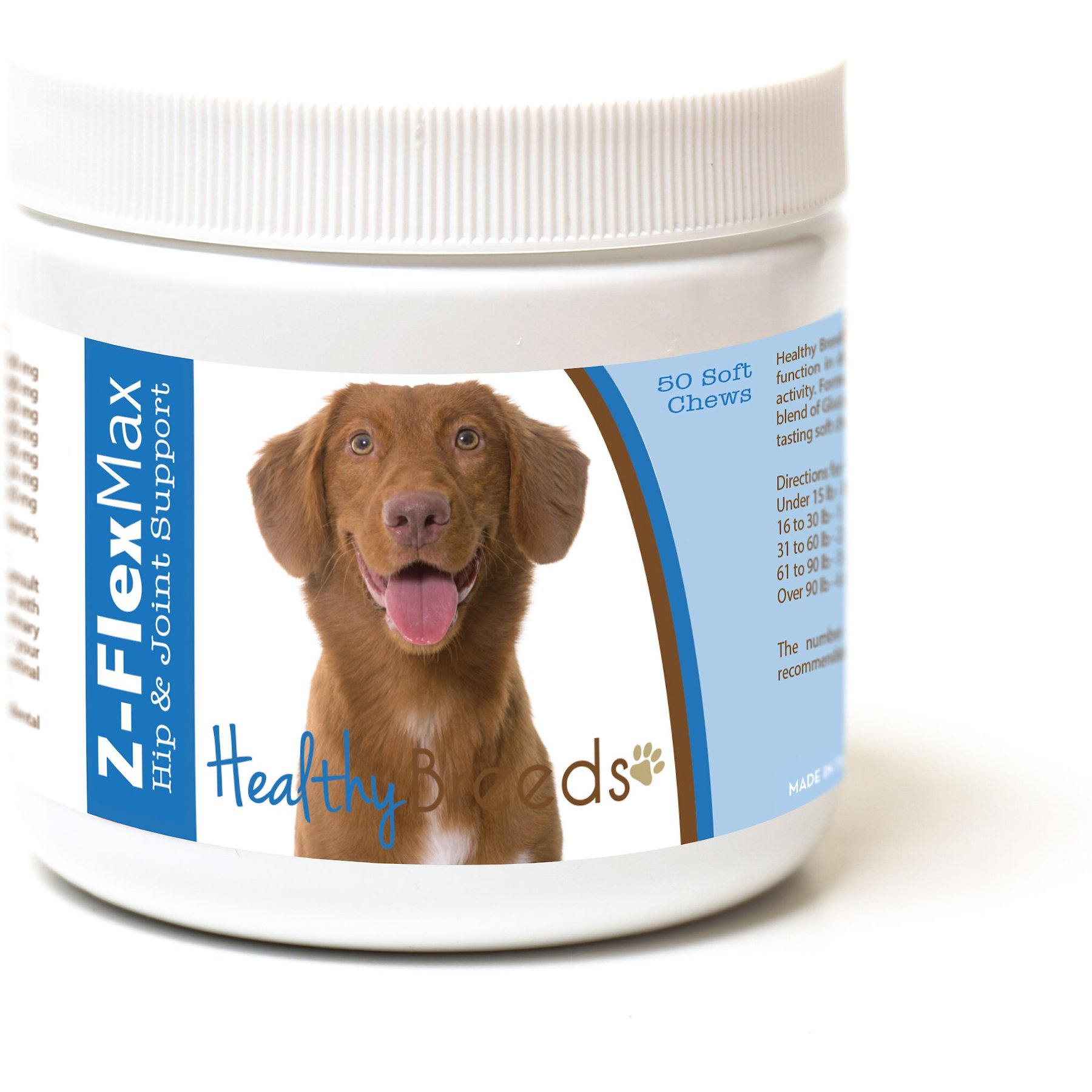 Healthy Breeds Z-Flex Max Hip & Joint Soft Chews Dog Supplement, 50 count