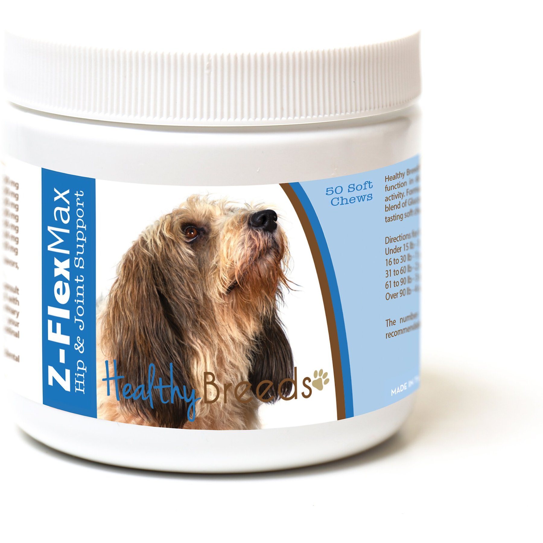 Healthy Breeds Z-Flex Max Hip & Joint Soft Chews Dog Supplement, 50 count