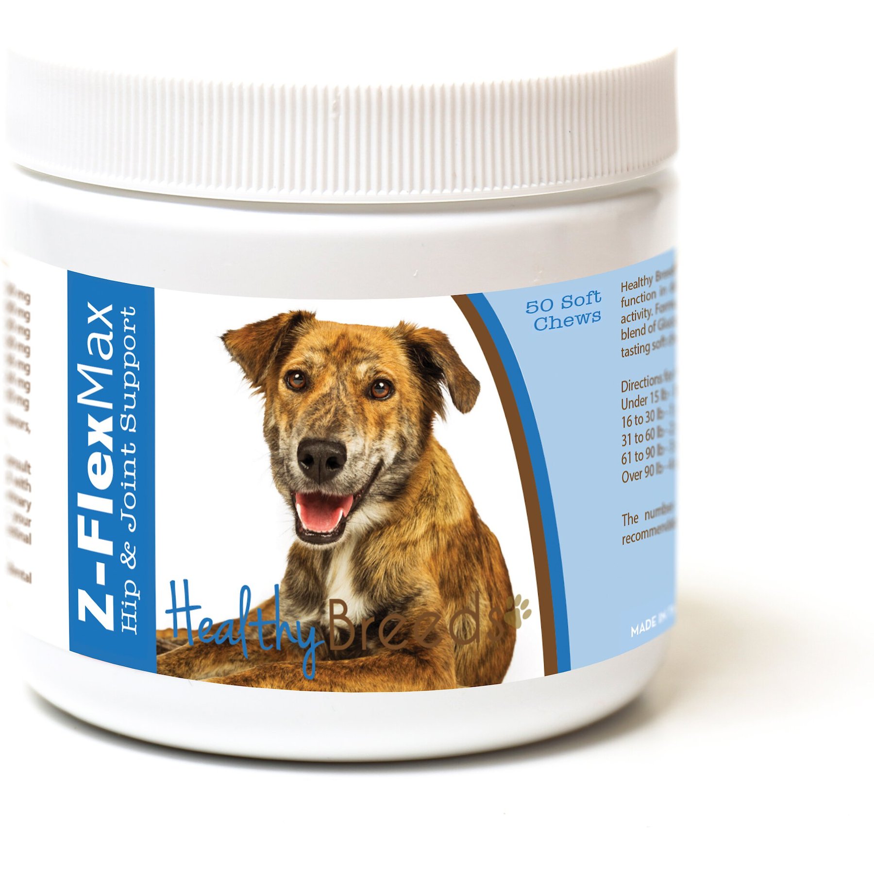 Healthy Breeds Z-Flex Max Hip & Joint Soft Chews Dog Supplement, 50 count