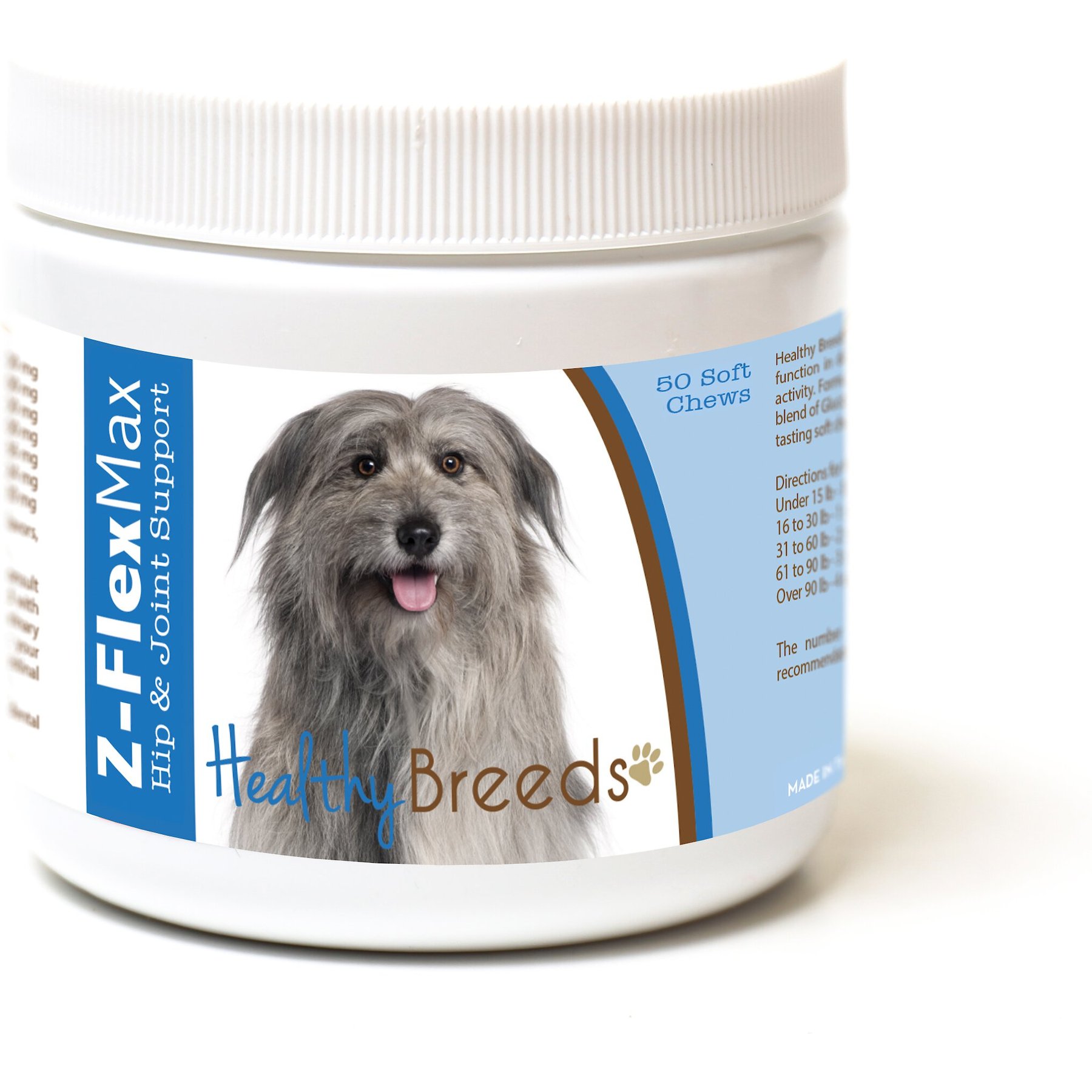 Healthy Breeds Z-Flex Max Hip & Joint Soft Chews Dog Supplement, 50 count