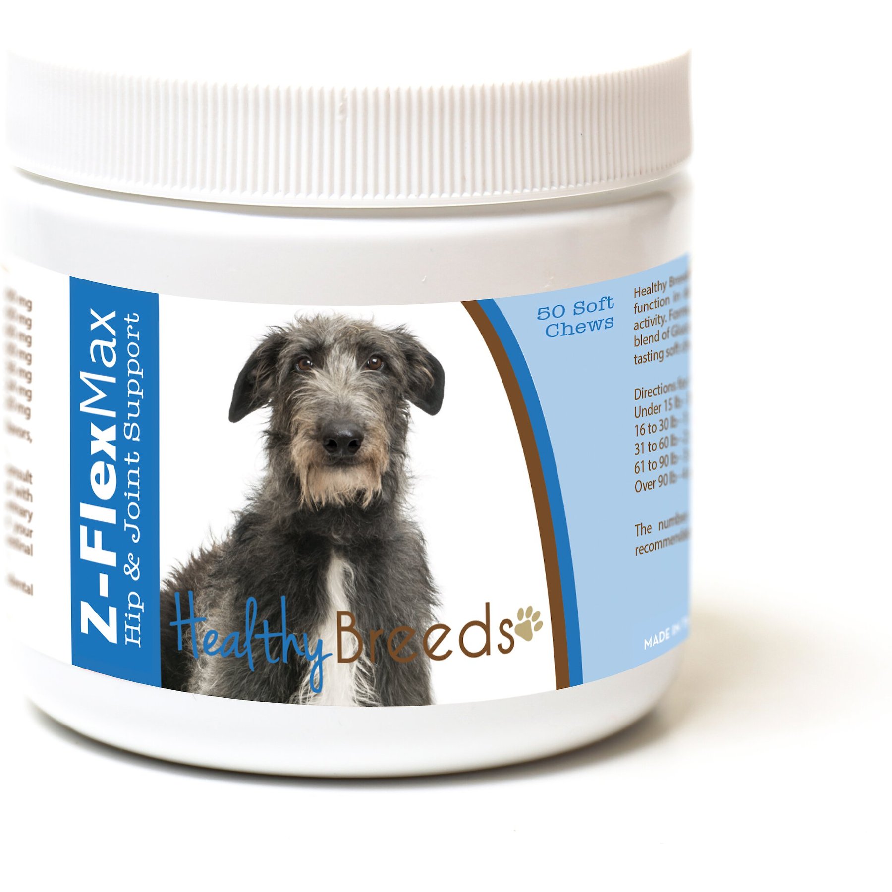 Healthy Breeds Z-Flex Max Hip & Joint Soft Chews Dog Supplement, 50 count