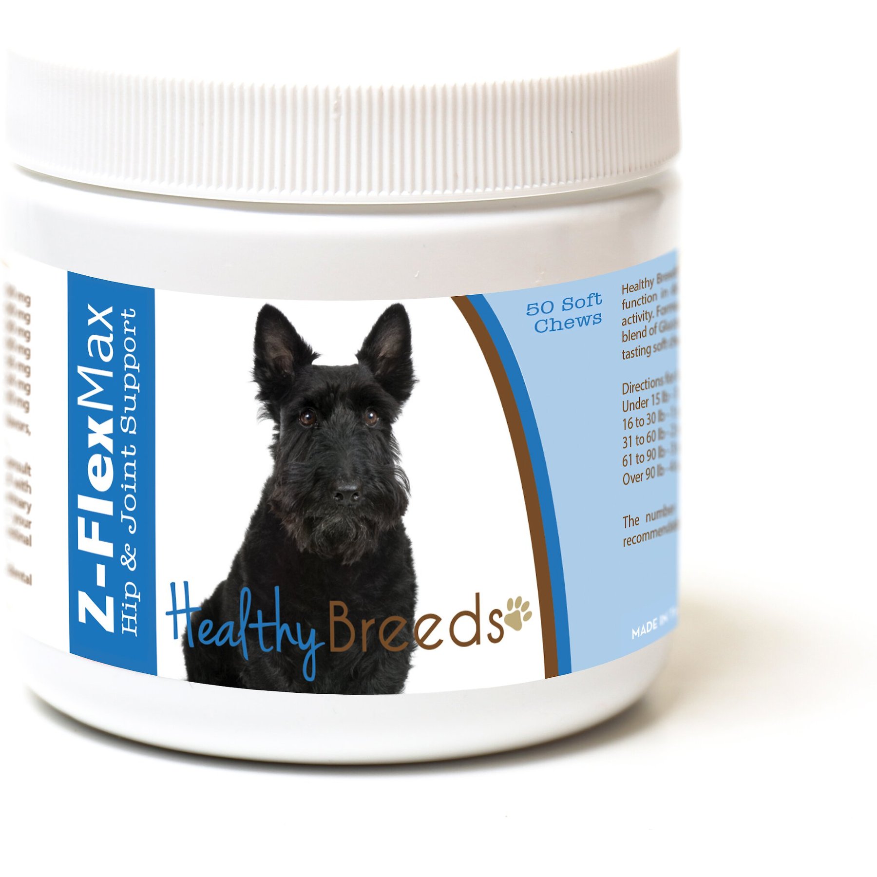 Healthy Breeds Z-Flex Max Hip & Joint Soft Chews Dog Supplement, 50 count