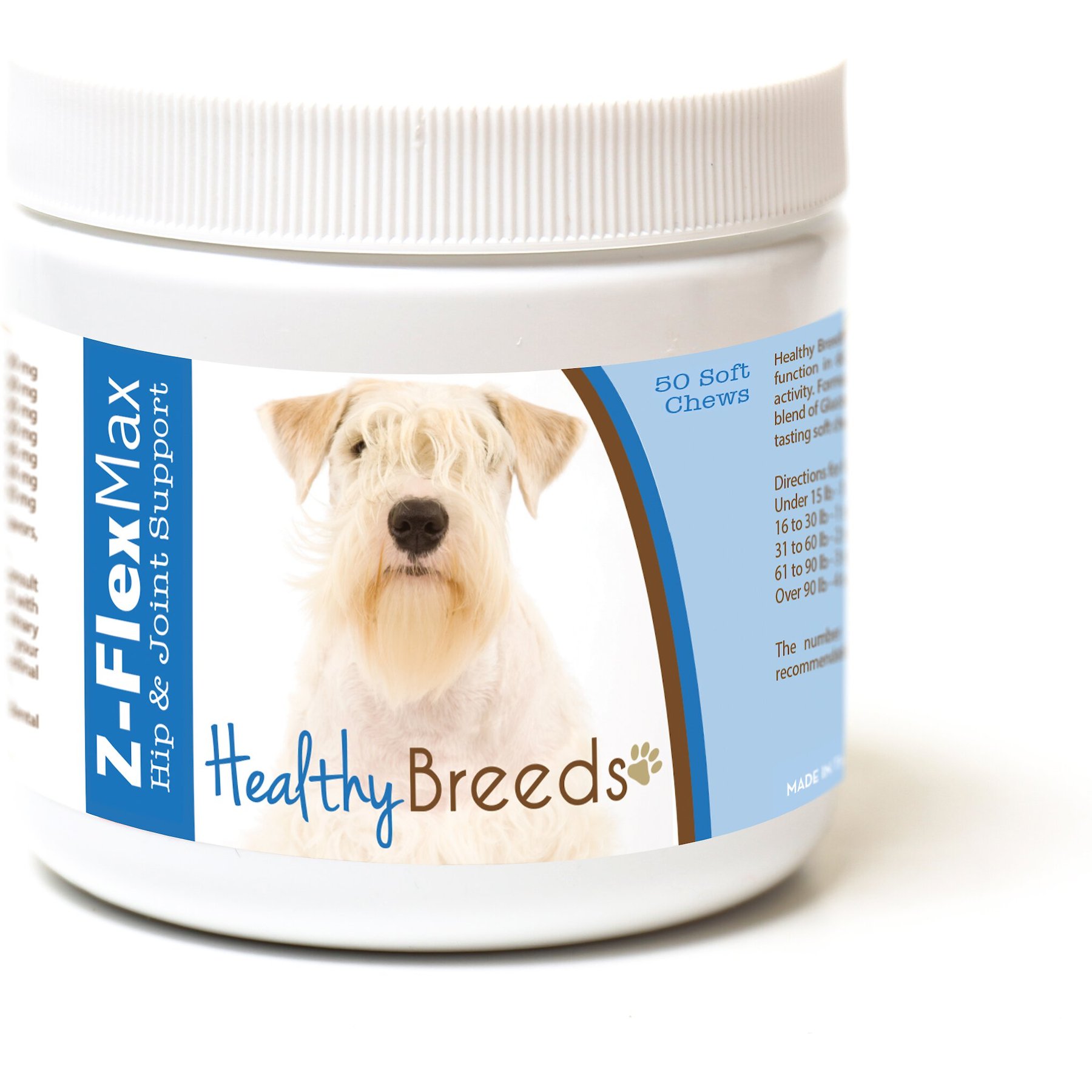 Healthy Breeds Z-Flex Max Hip & Joint Soft Chews Dog Supplement, 50 count