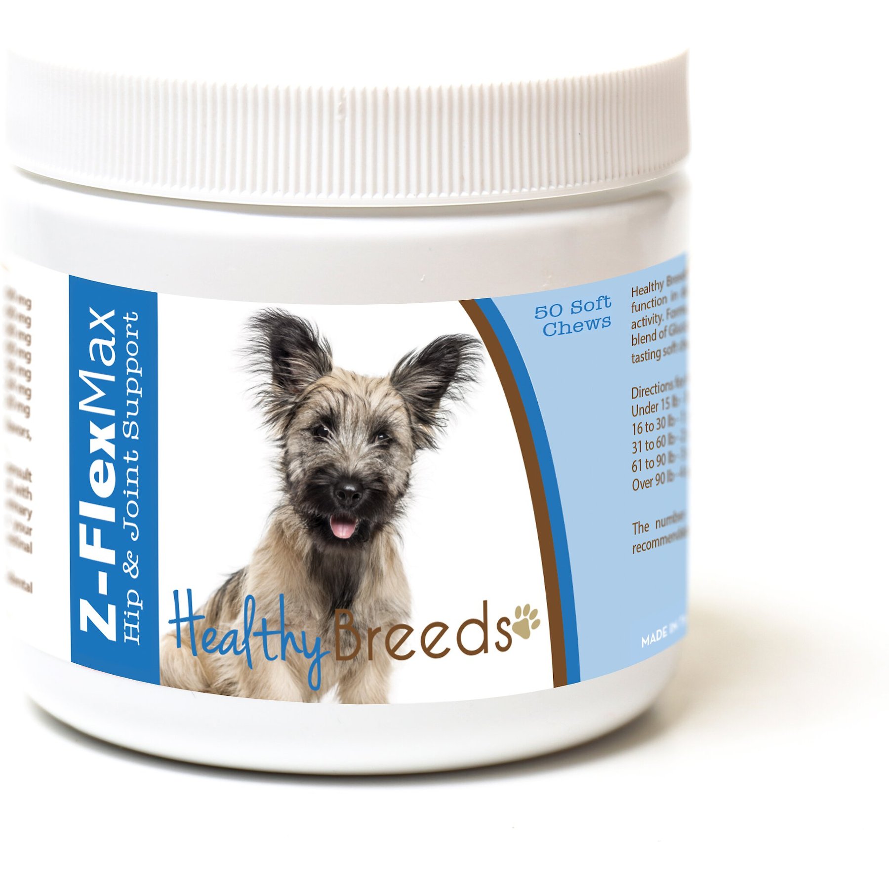Healthy Breeds Z-Flex Max Hip & Joint Soft Chews Dog Supplement, 50 count