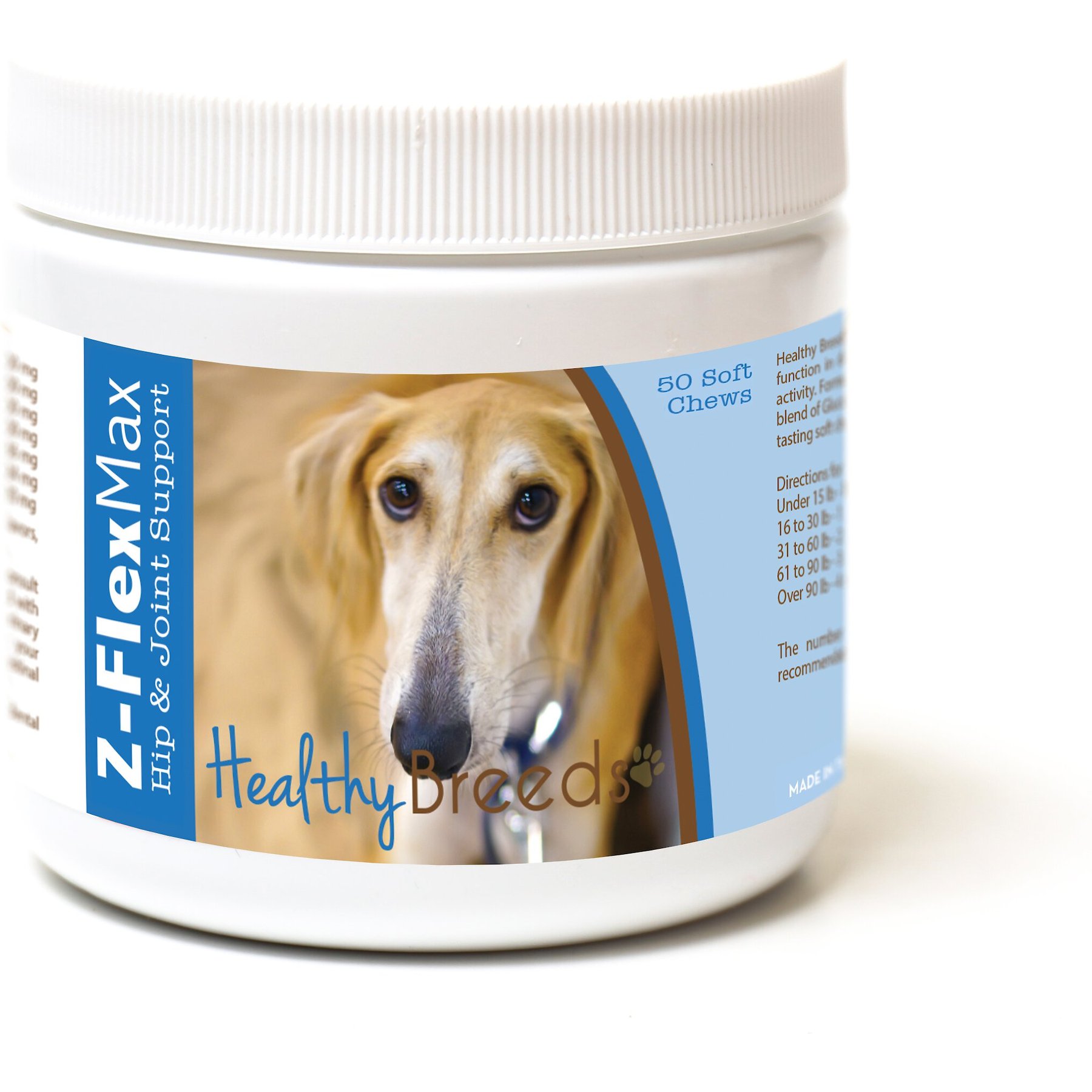 Healthy Breeds Z-Flex Max Hip & Joint Soft Chews Dog Supplement, 50 count