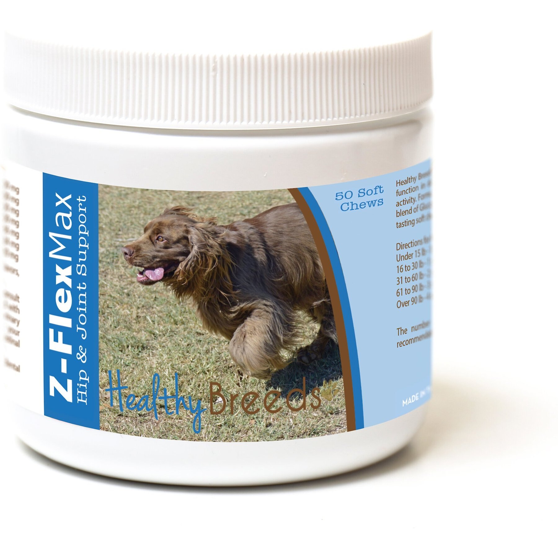Healthy Breeds Z-Flex Max Hip & Joint Soft Chews Dog Supplement, 50 count