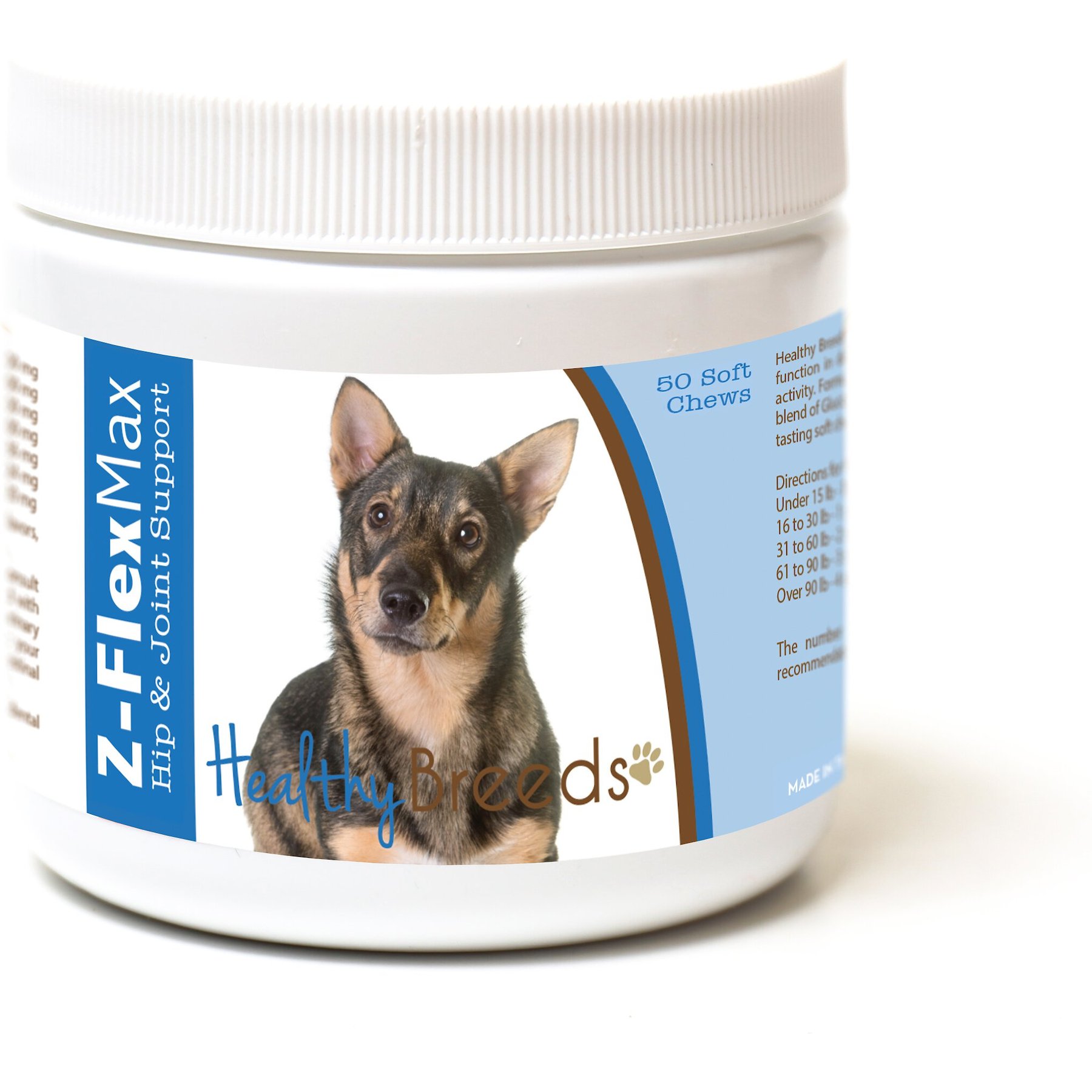 Healthy Breeds Z-Flex Max Hip & Joint Soft Chews Dog Supplement, 50 count