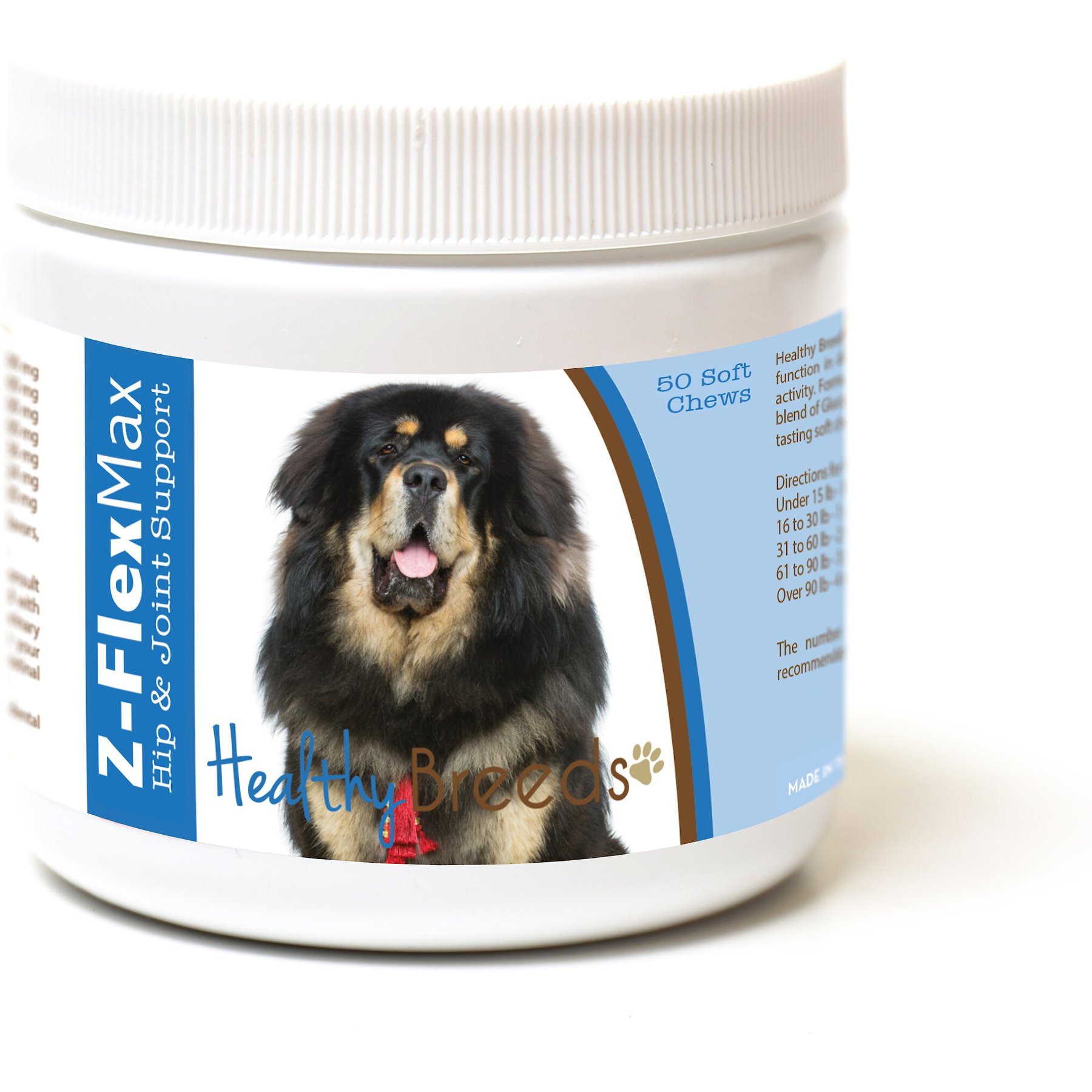 Healthy Breeds Z-Flex Max Hip & Joint Soft Chews Dog Supplement, 50 count