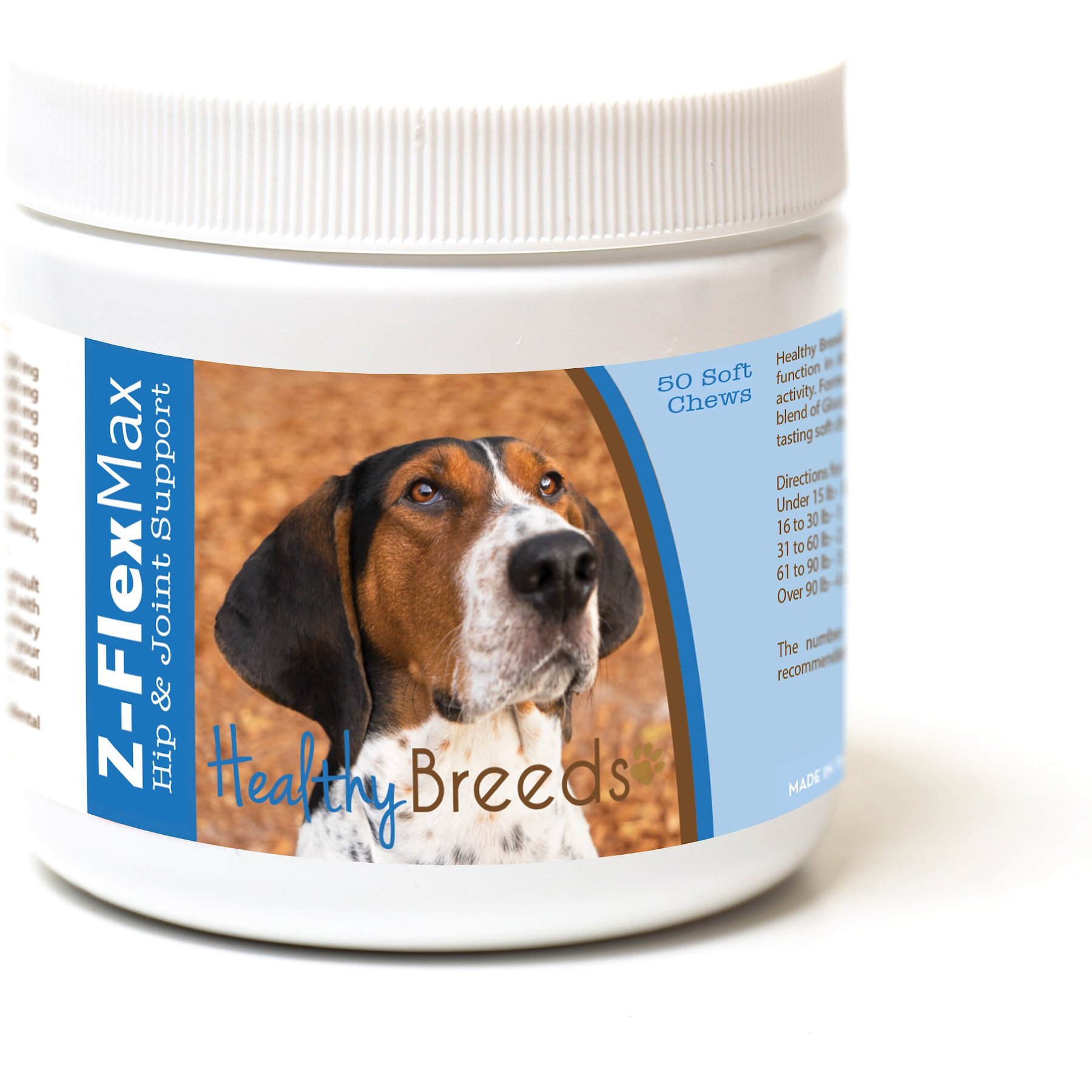 Healthy Breeds Z-Flex Max Hip & Joint Soft Chews Dog Supplement, 50 count