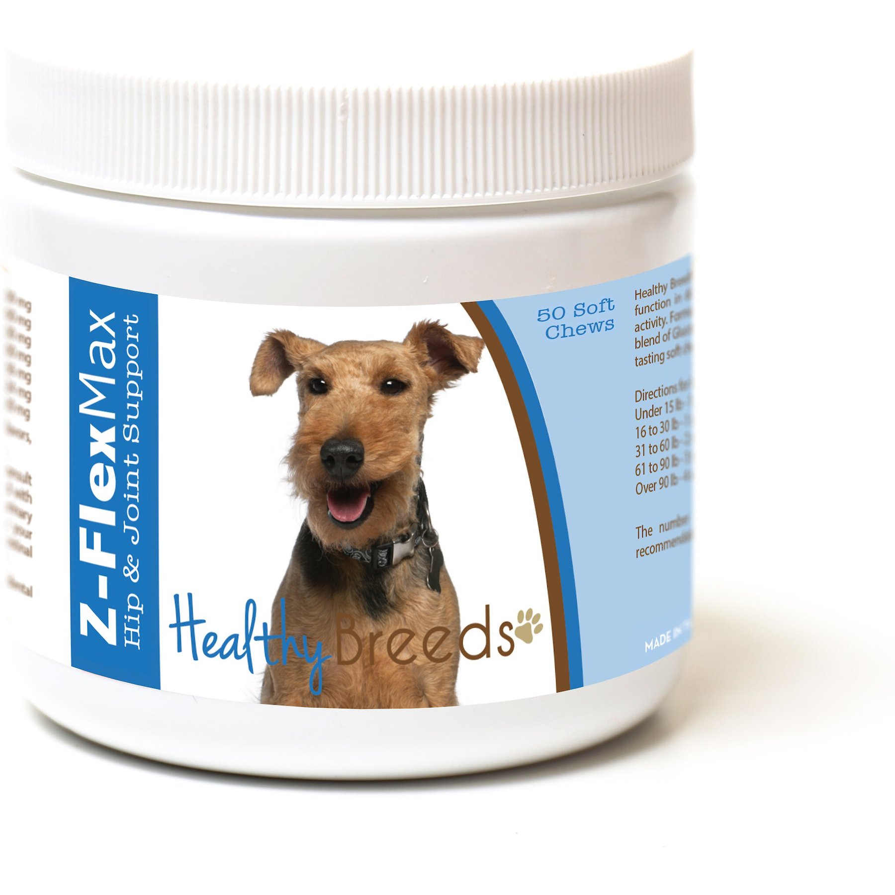 Healthy Breeds Z-Flex Max Hip & Joint Soft Chews Dog Supplement, 50 count