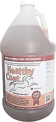 Healthy Coat Apple Flavored Feed Top Dressing Liquid Horse Supplement, 1-gal bottle